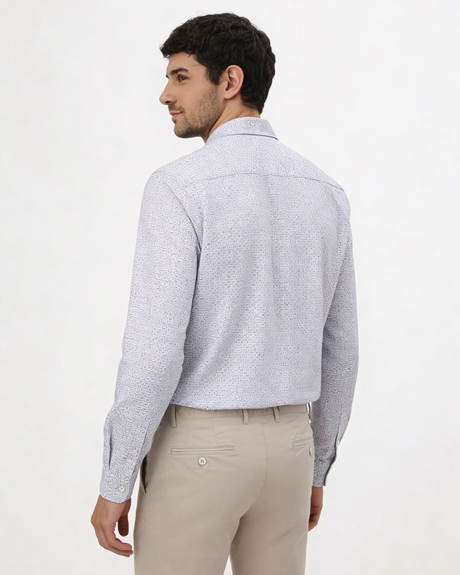 White Printed Shirt - Hayden