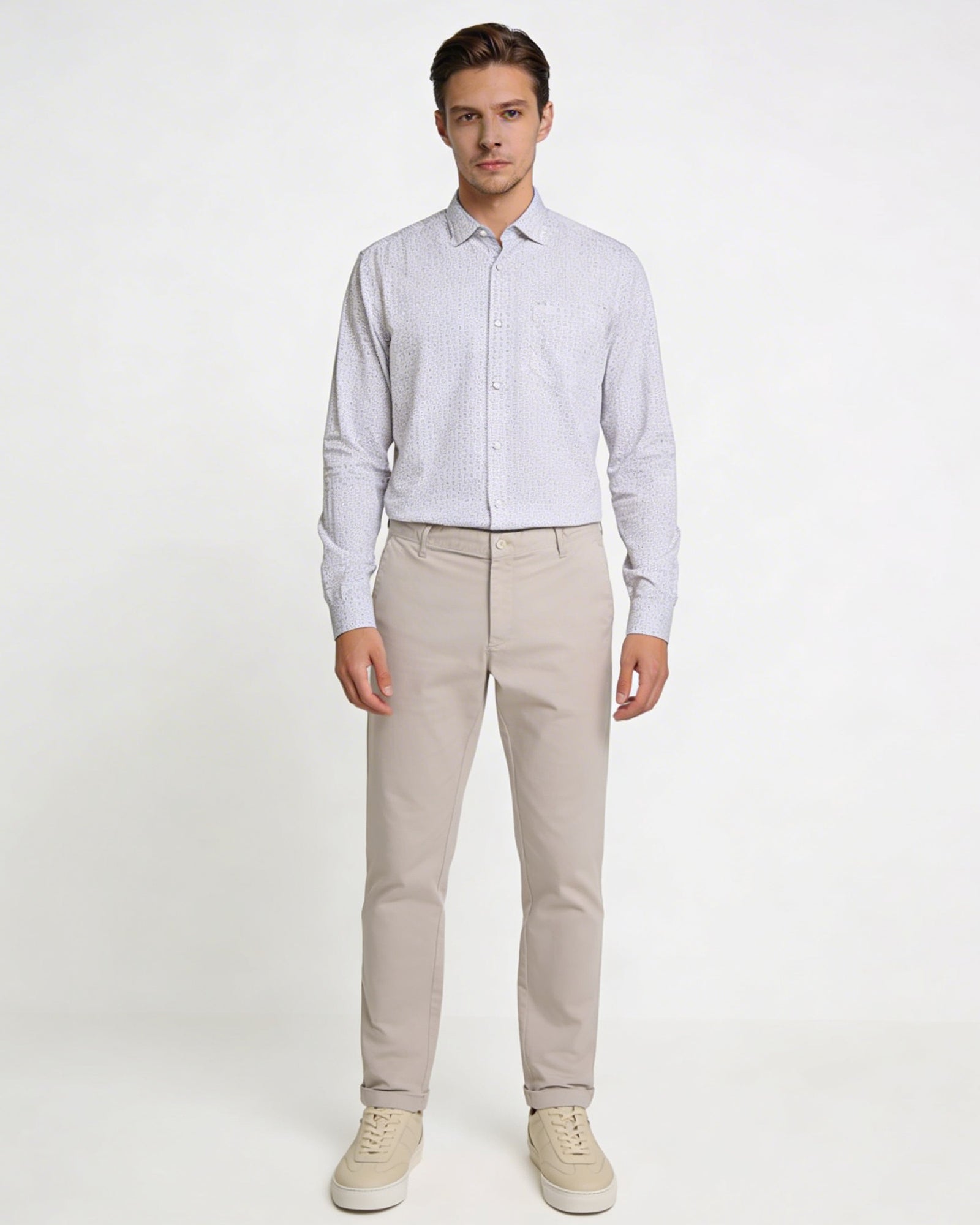 White Printed Shirt - Hayden
