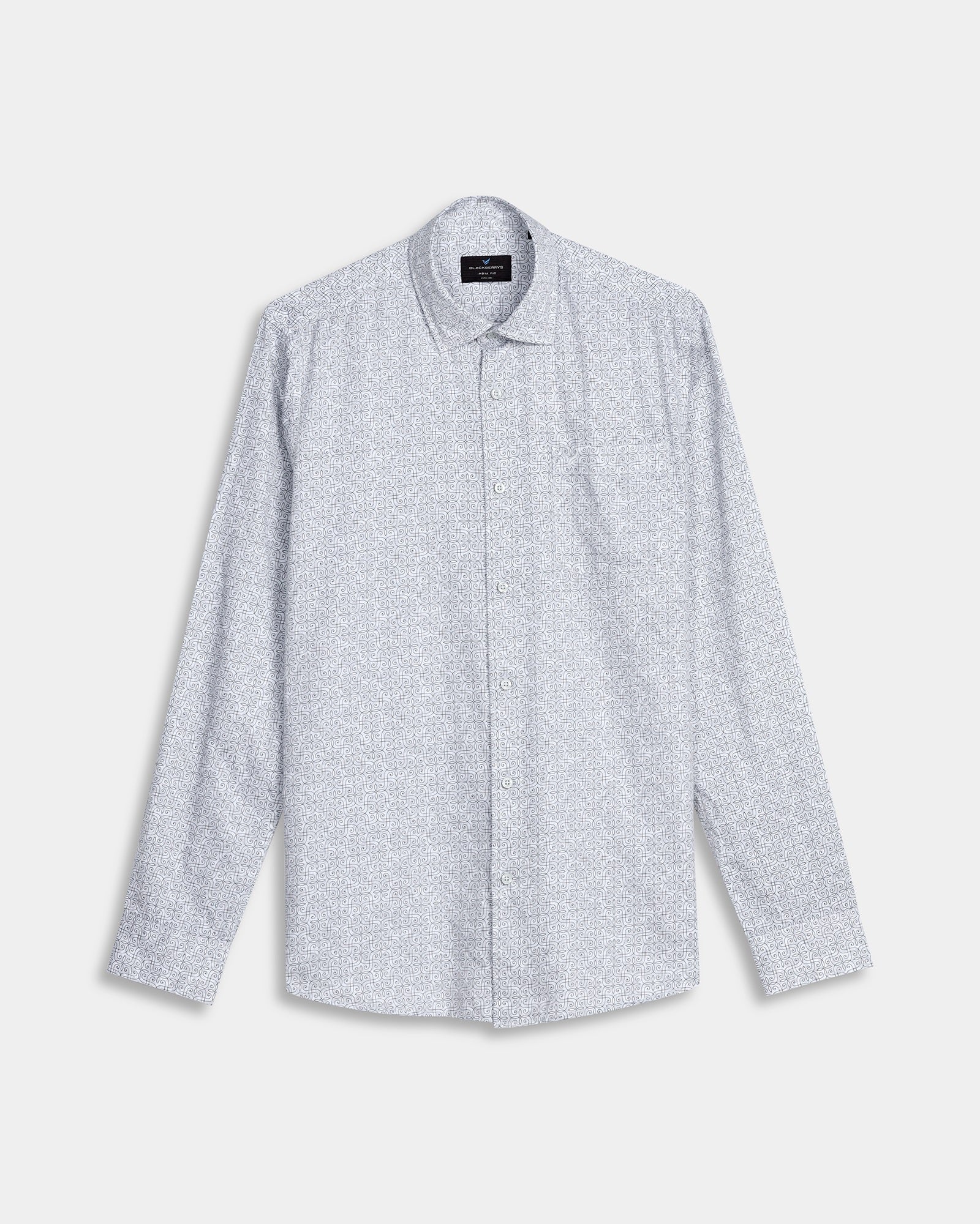 White Printed Shirt - Hayden