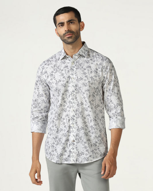 White Printed Shirt - Holten