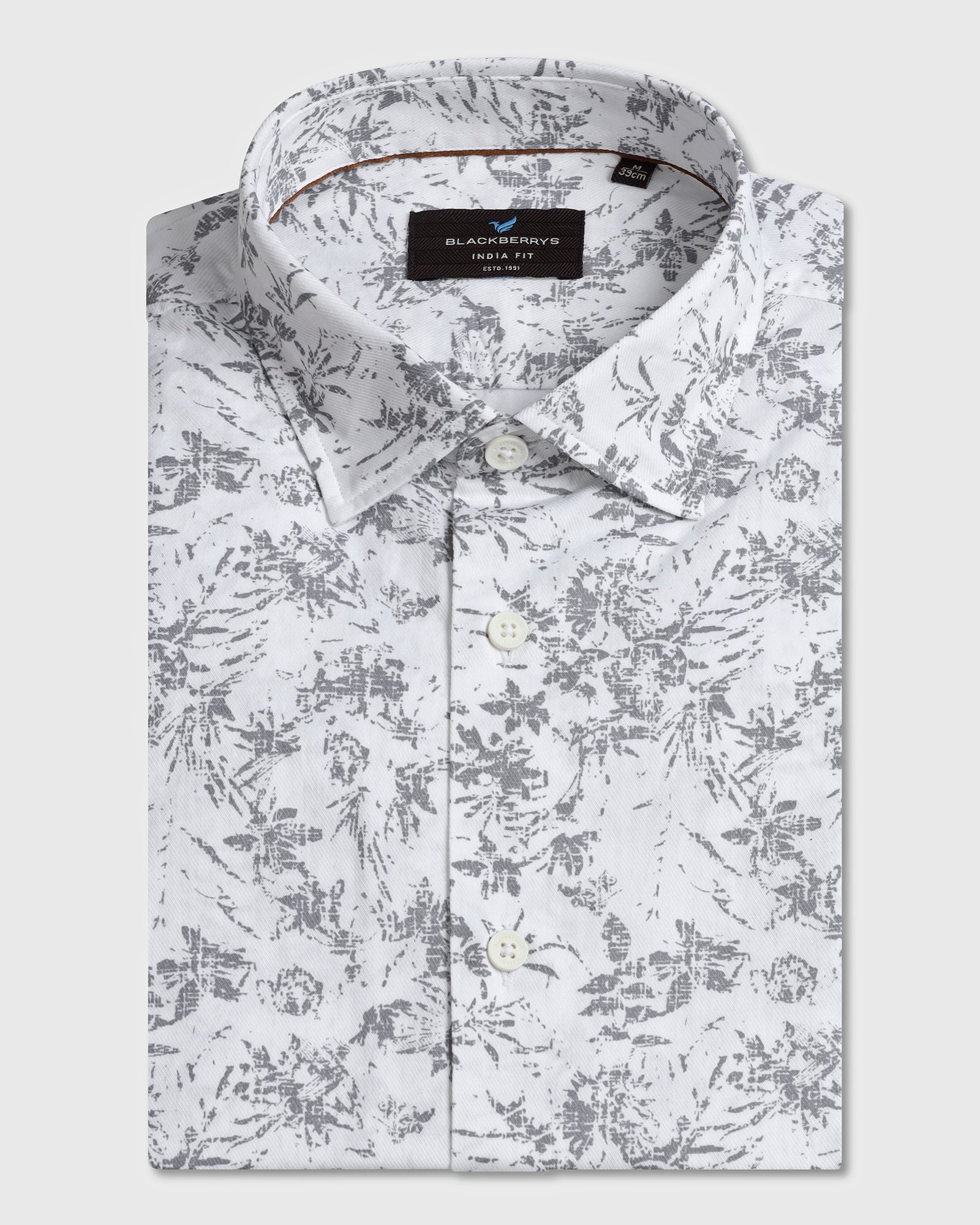 White Printed Shirt - Holten