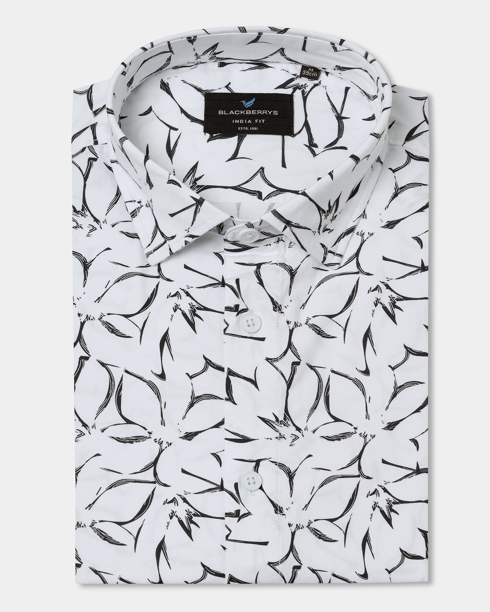 White Printed Shirt - Marcen