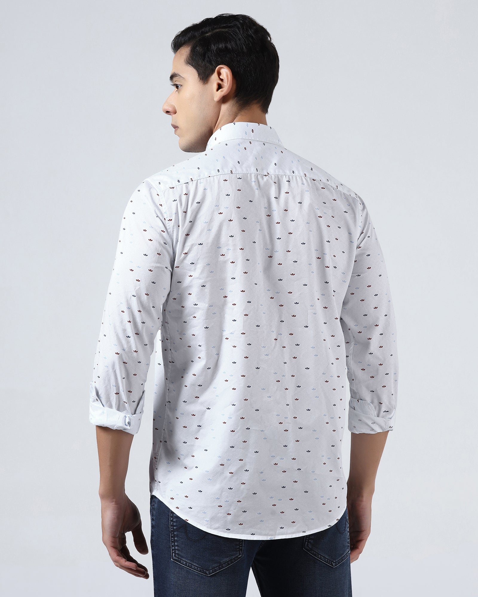 White Printed Shirt - Tobas
