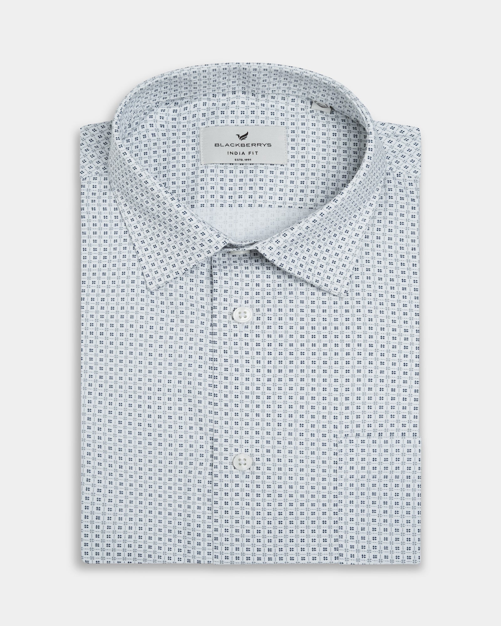 White Printed Shirt - Uskai
