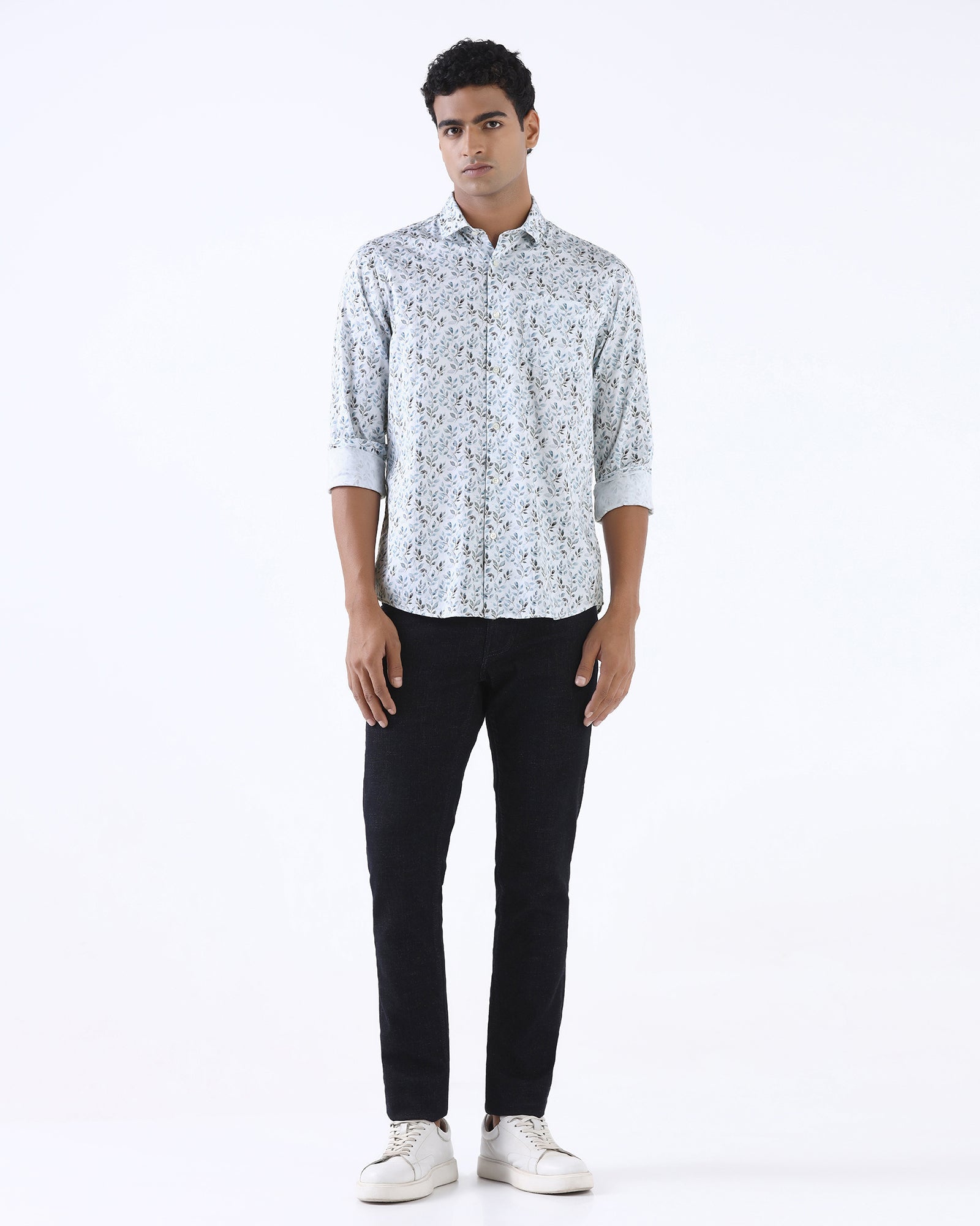 White Printed Shirt - Verez