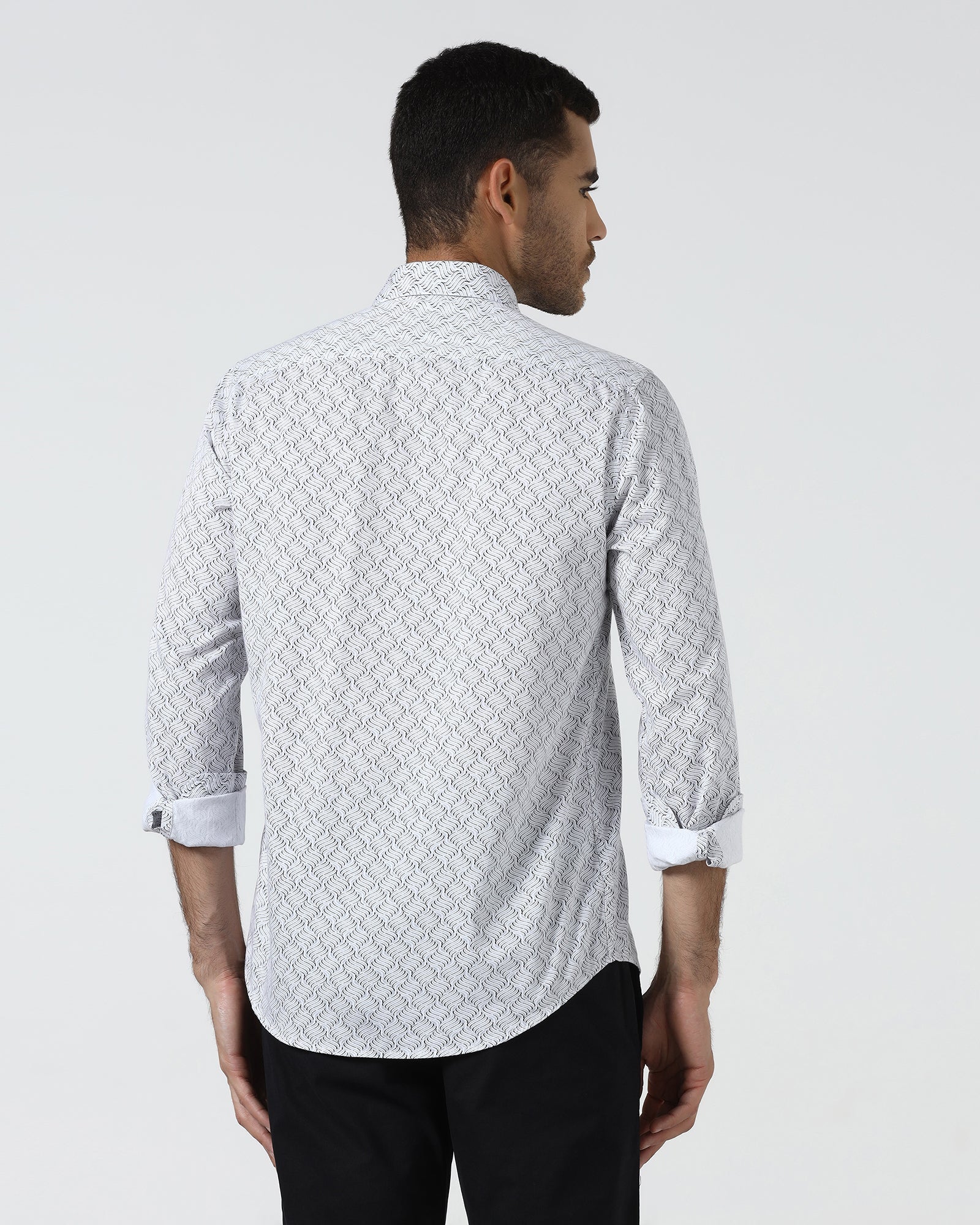White Printed Shirt - Waba