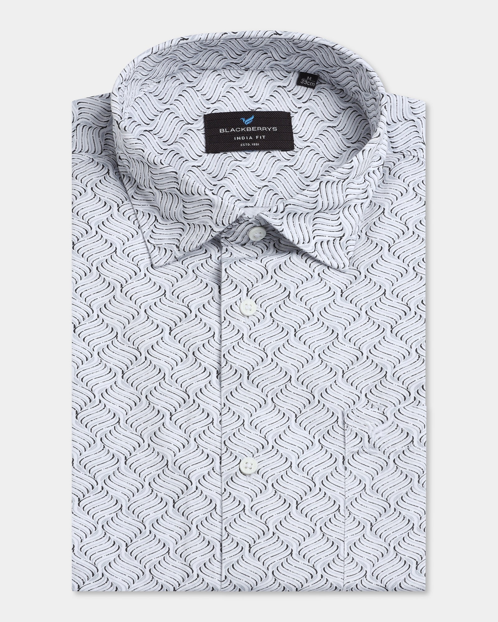 White Printed Shirt - Waba