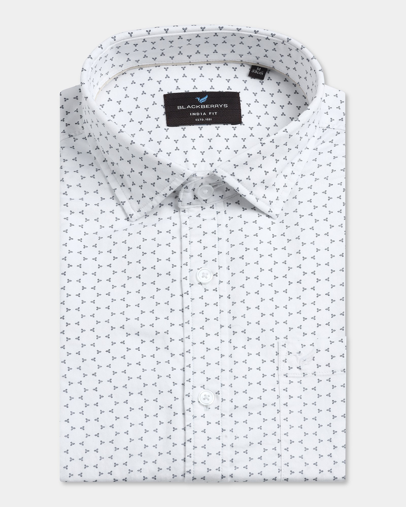 White Printed Shirt - Zovik