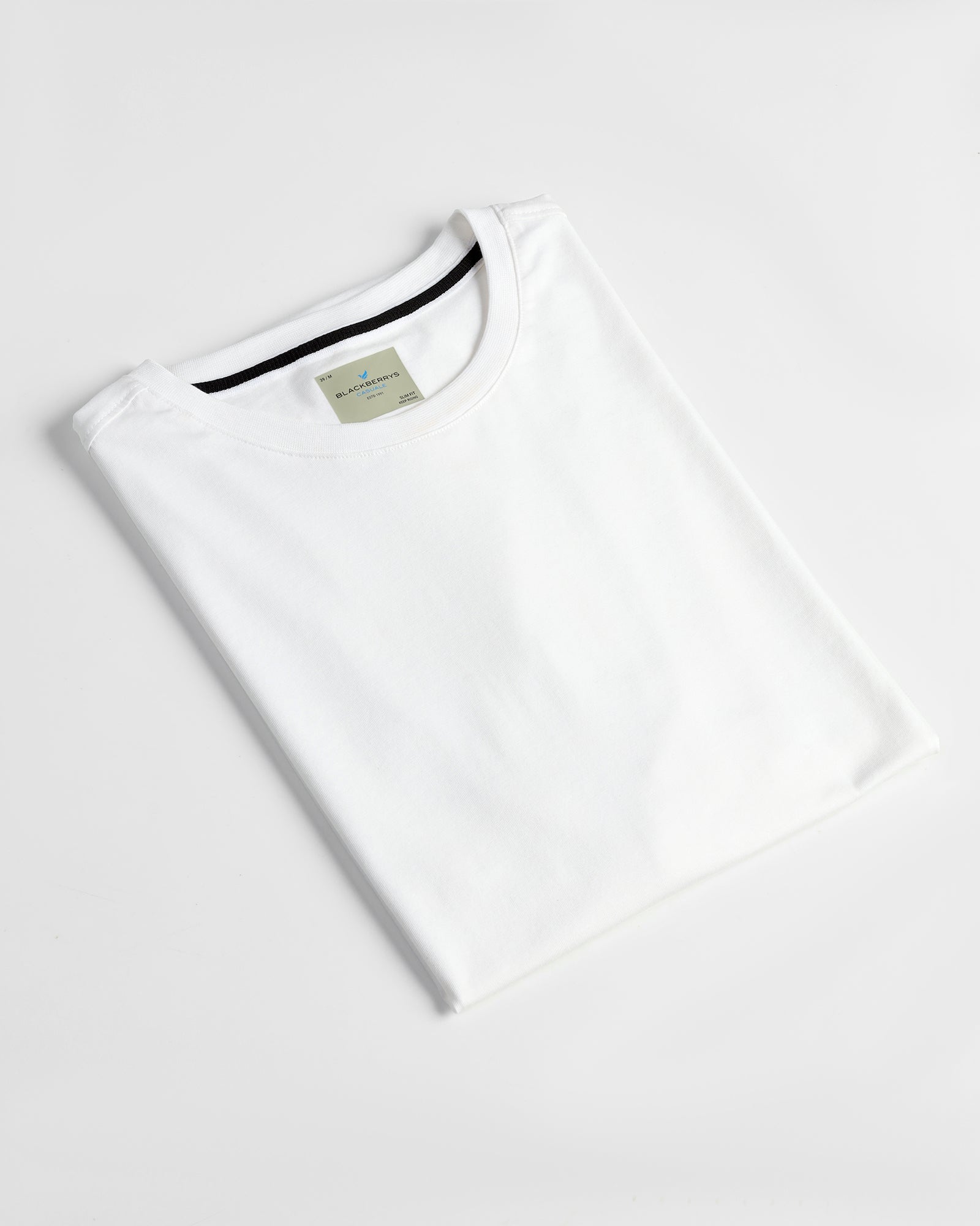 Must Haves White Crew Neck Solid T-Shirt - Twin