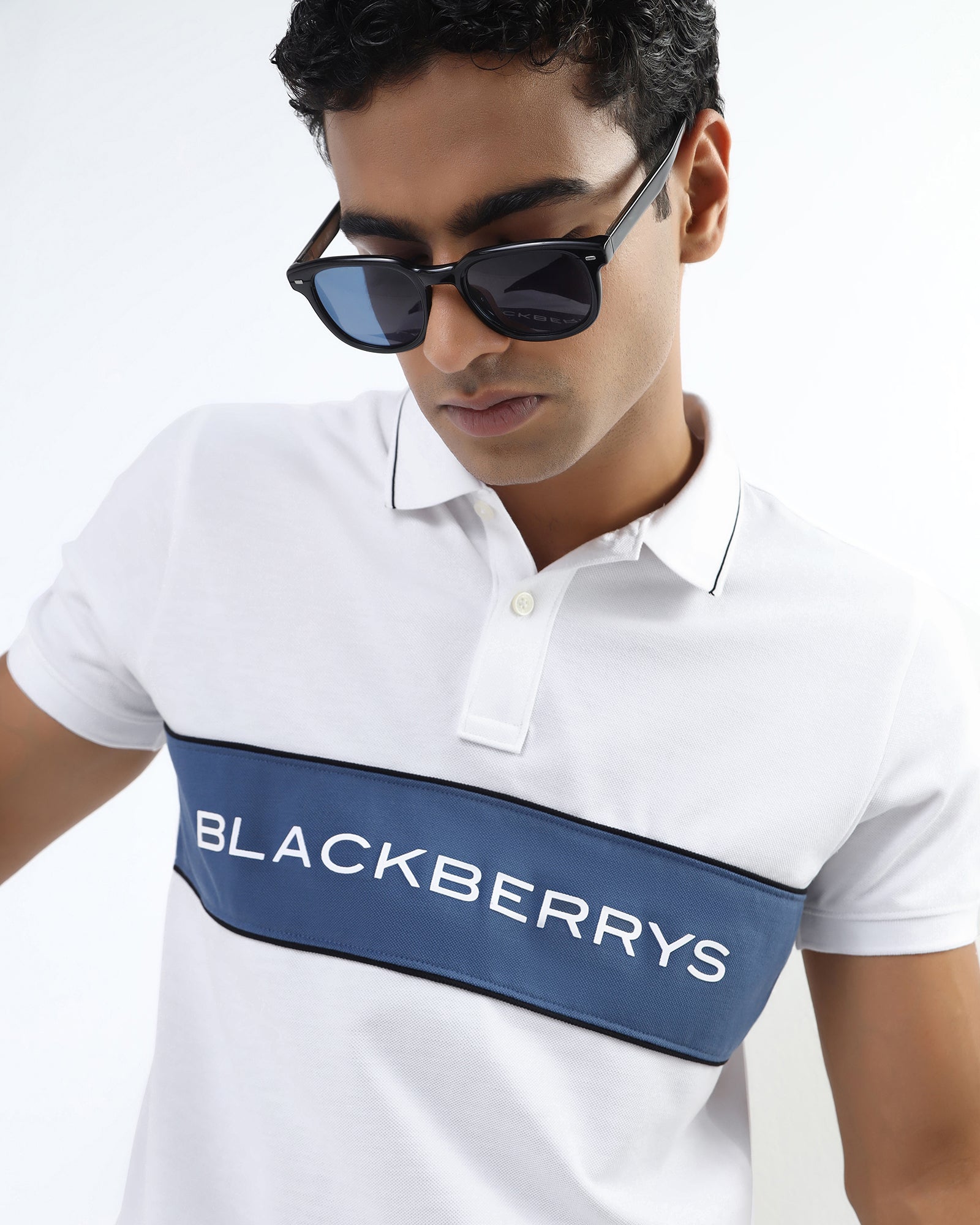 White Solid Polo - Elijah
