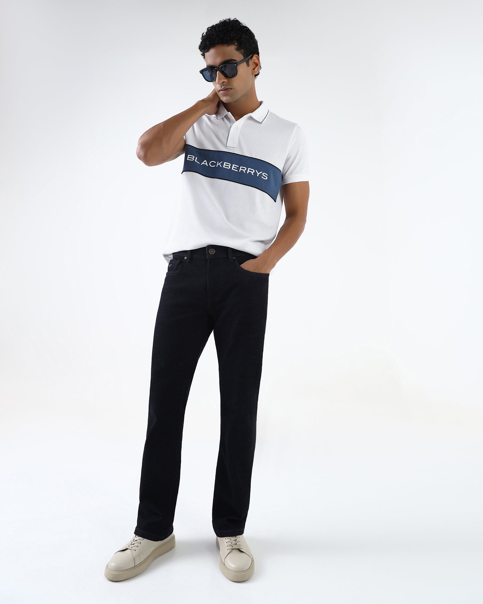 White Solid Polo - Elijah