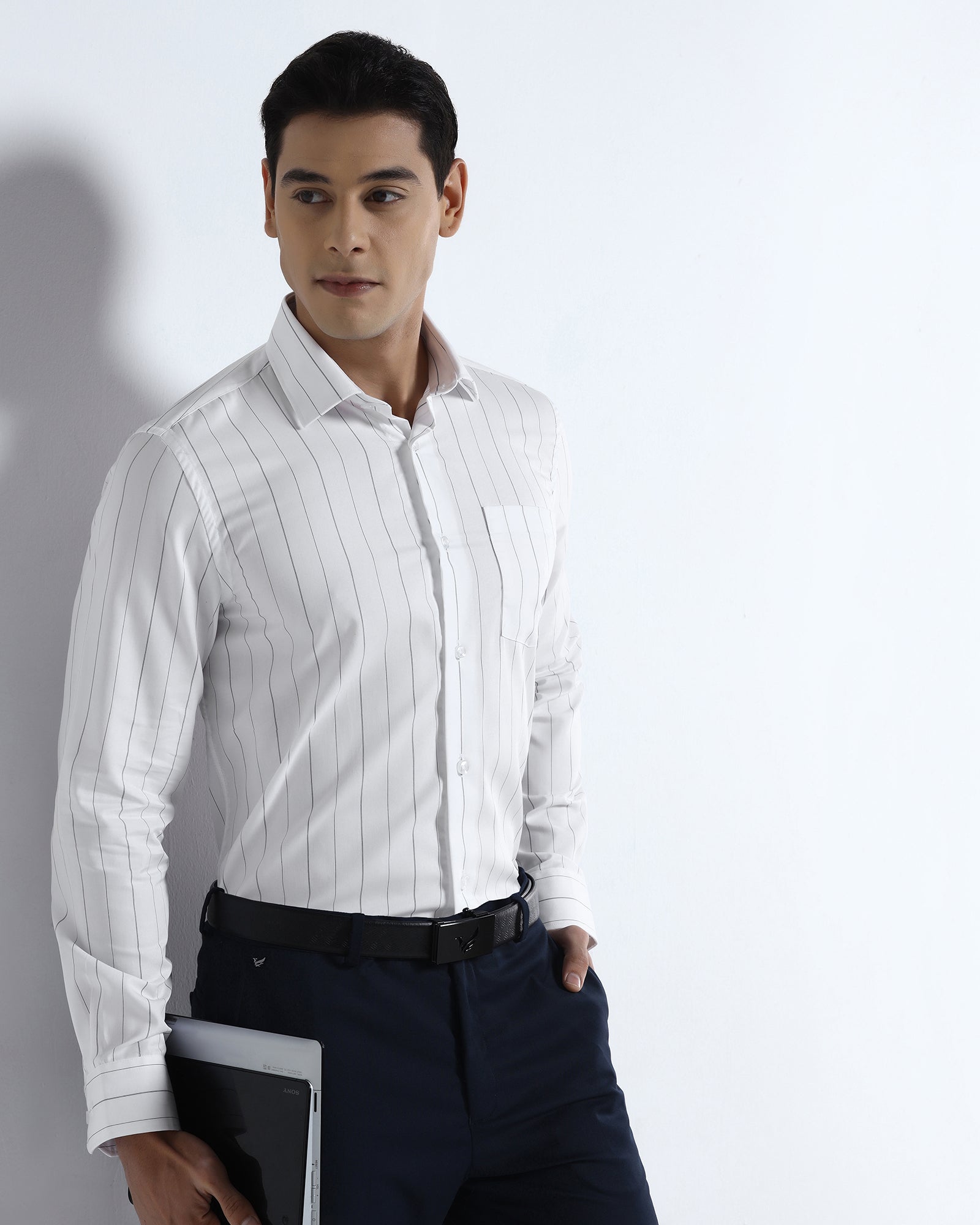 White Stripe Shirt - Golf