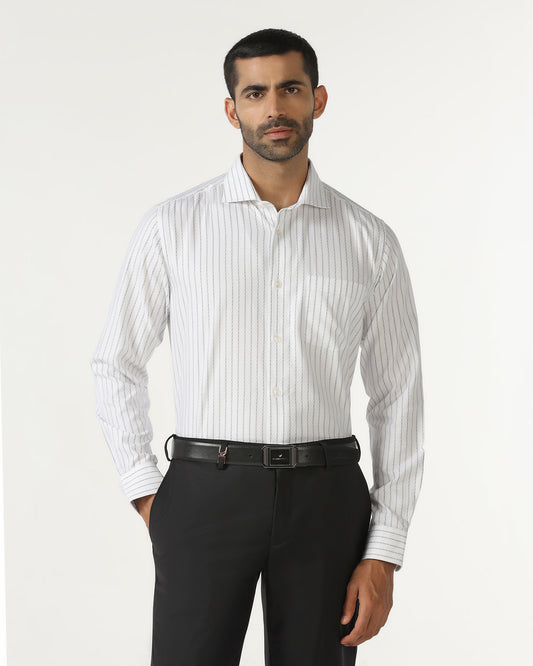 White Stripe Shirt - Rooter