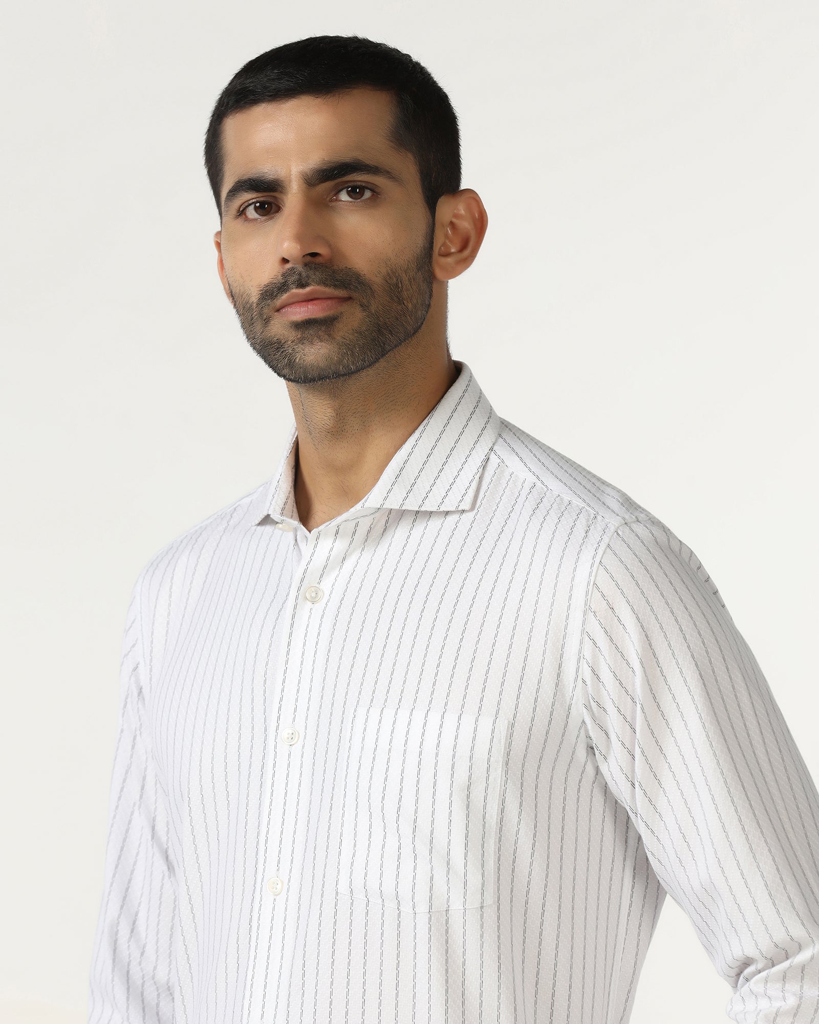 White Stripe Shirt - Rooter