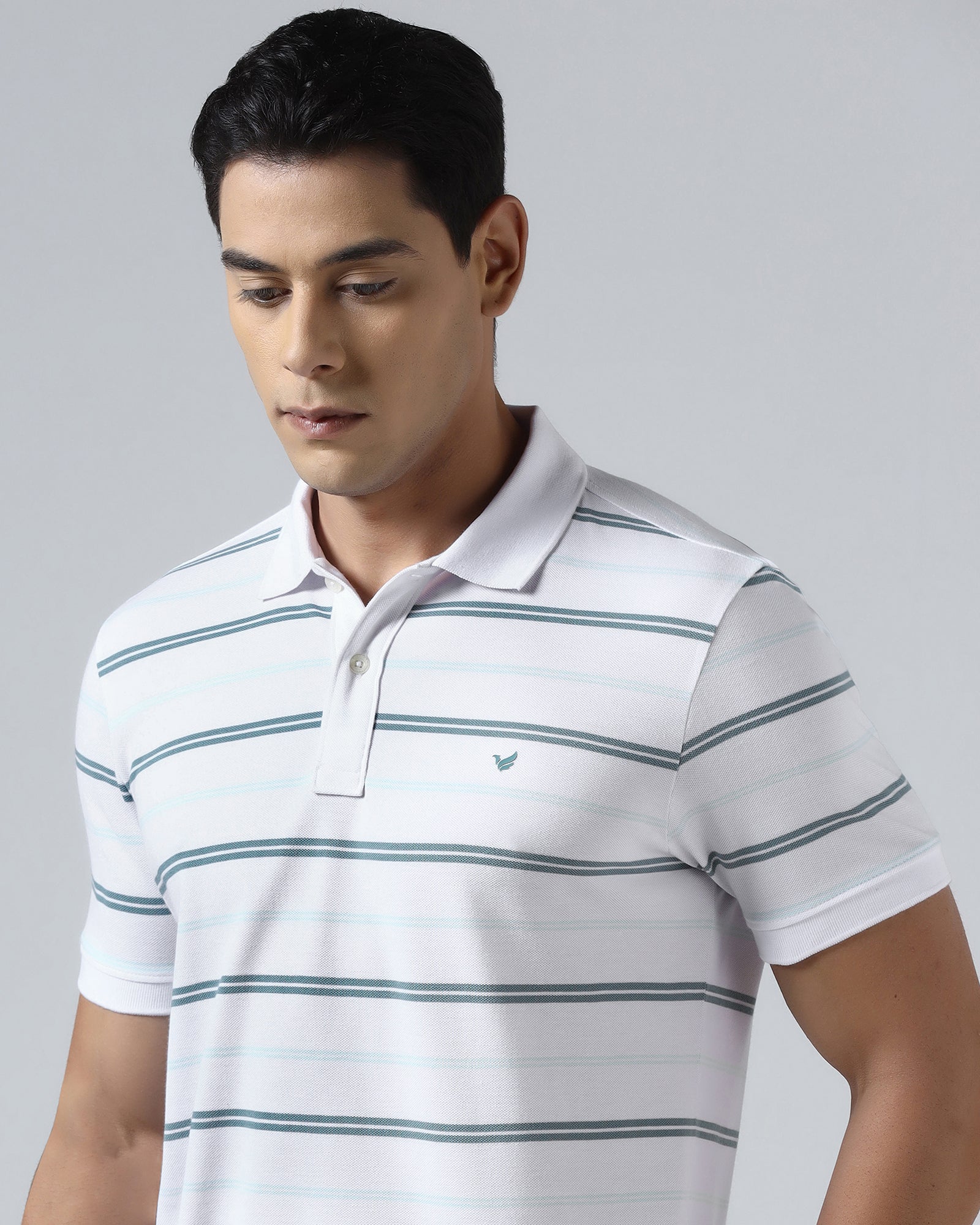 White Stripe Polo - Stripeon
