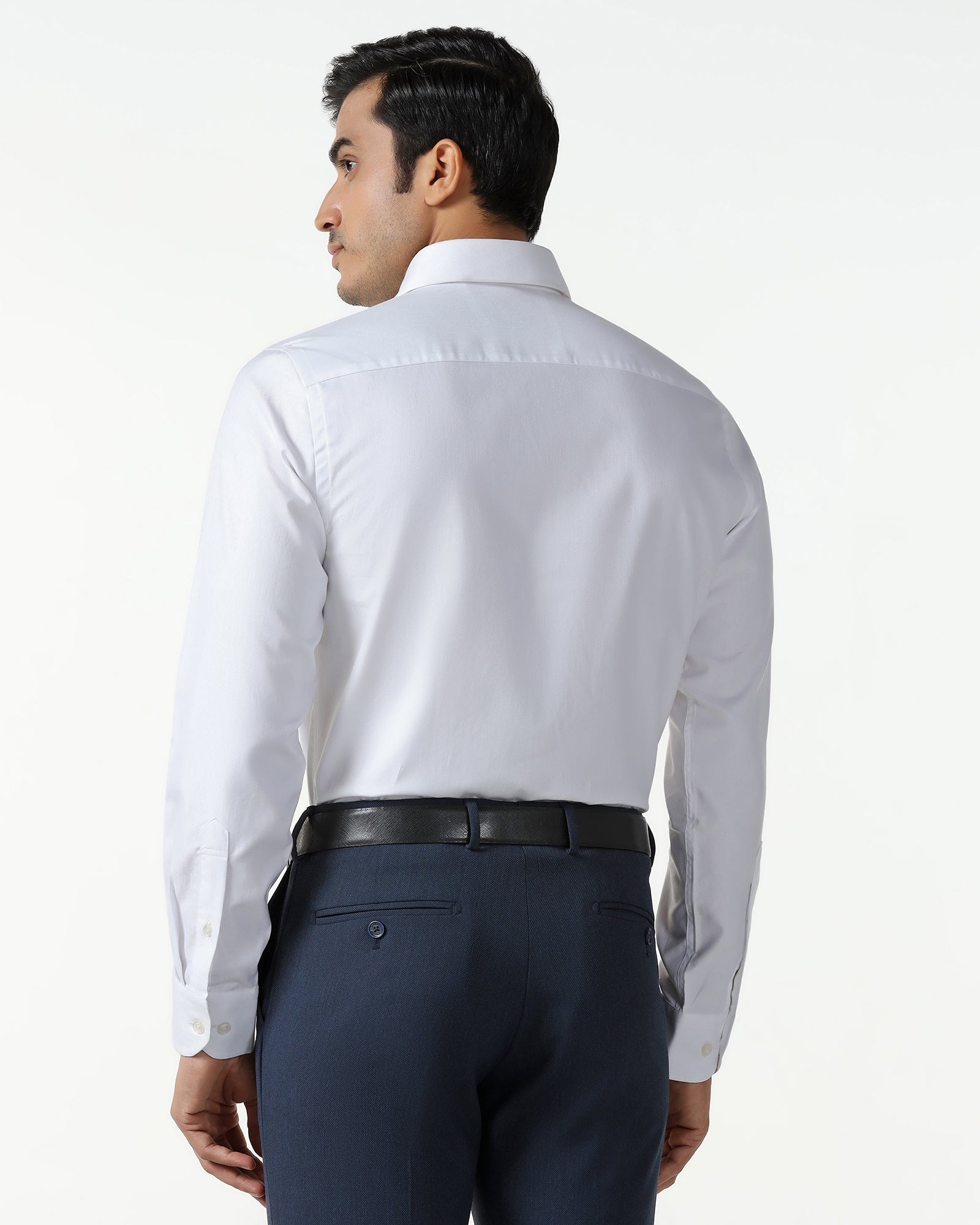 White Super White Jacquard Shirt - Albion