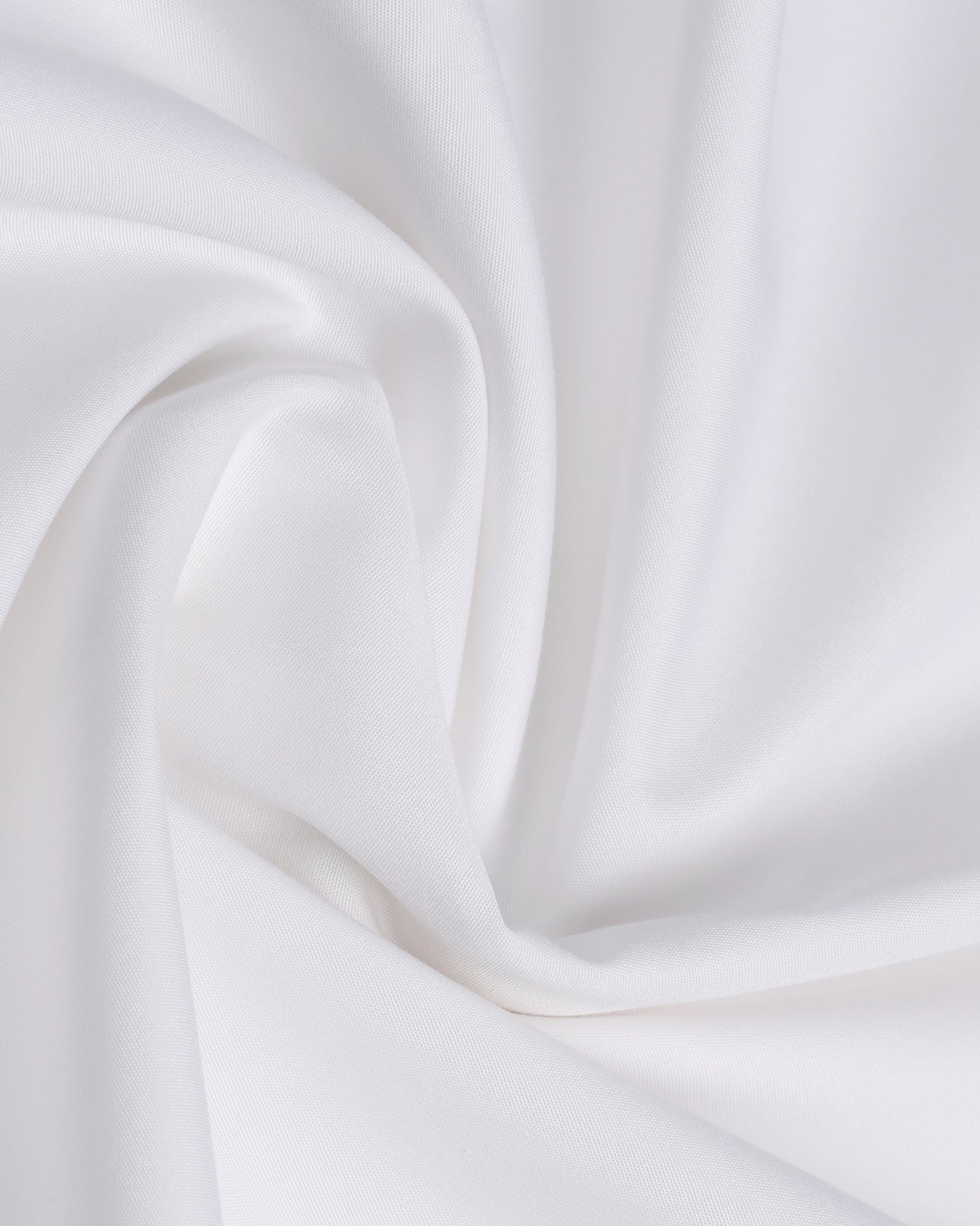 White Super White Solid Shirt - Dallas