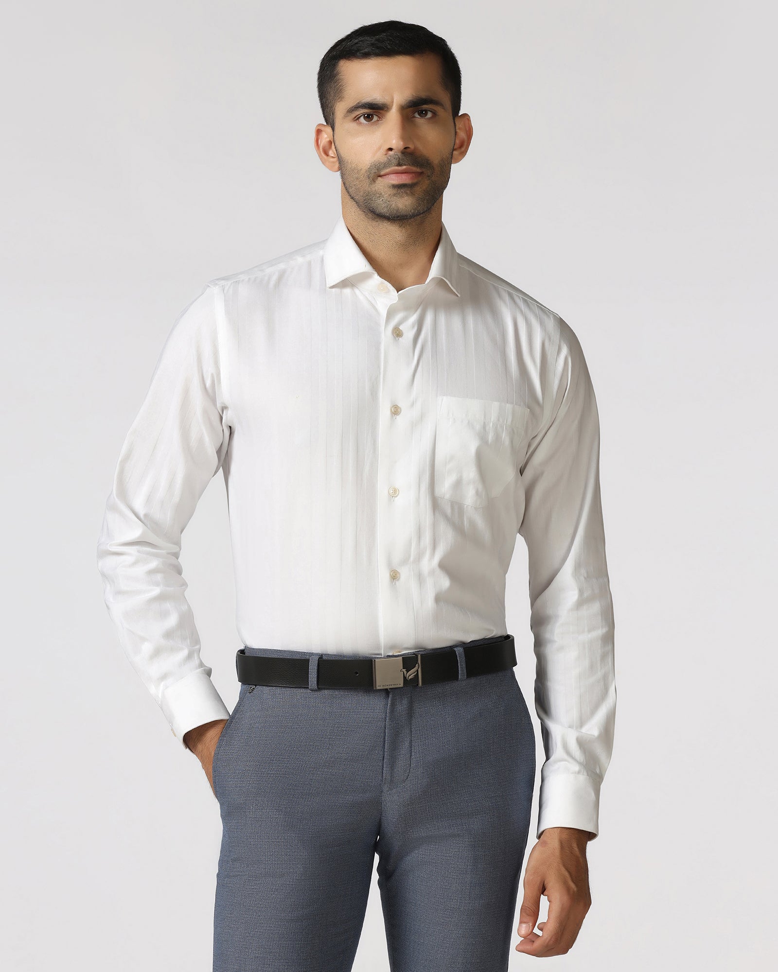 Super White Stripe Shirt - Road