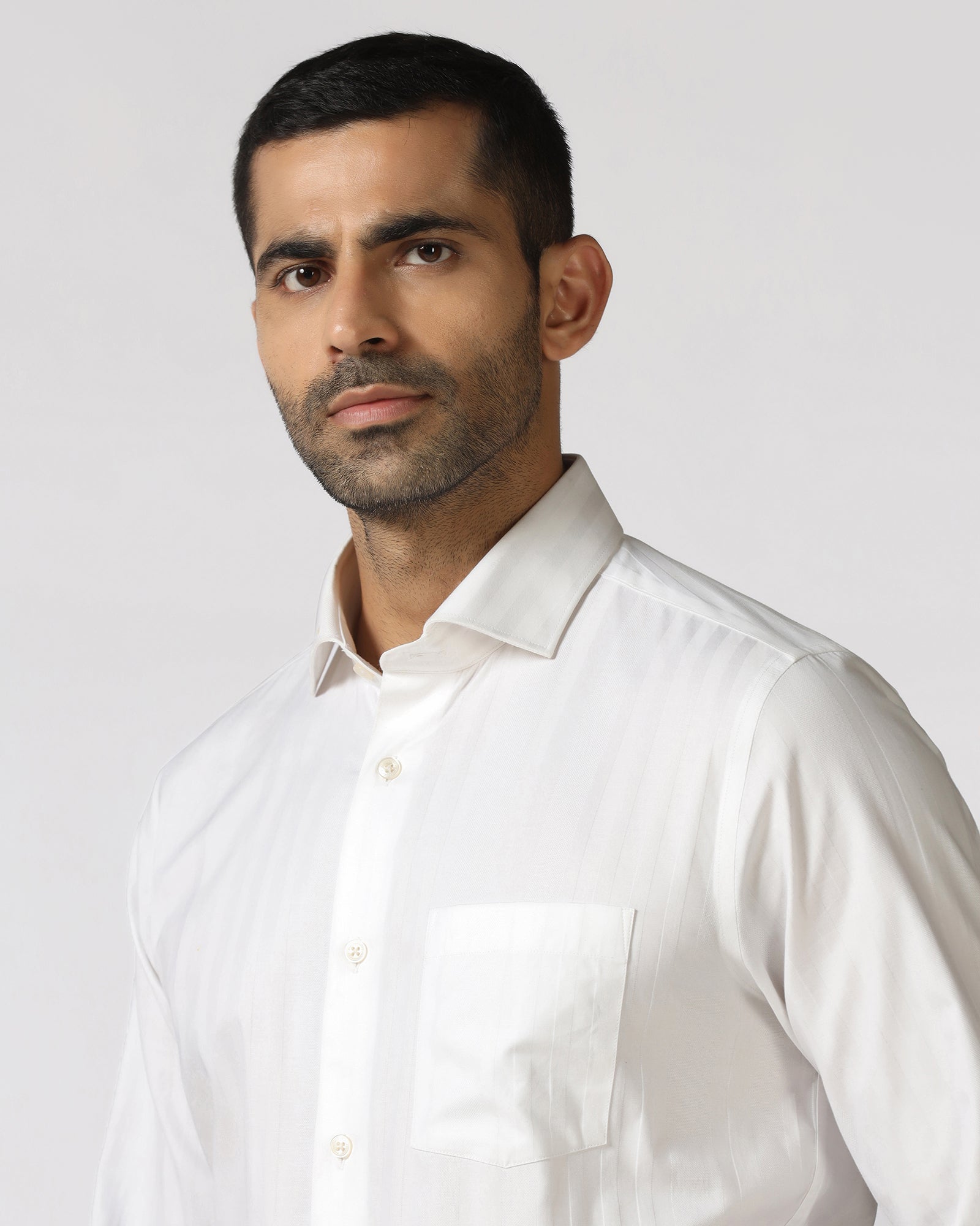 Super White Stripe Shirt - Road