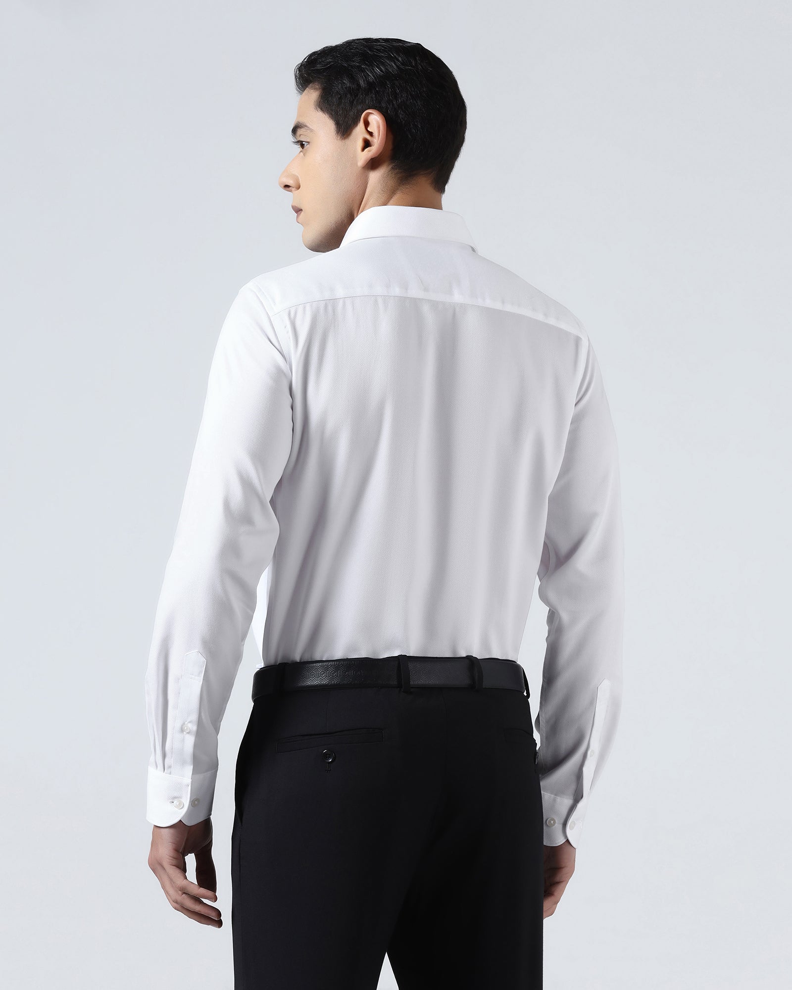 Super White Textured Shirt - Hector