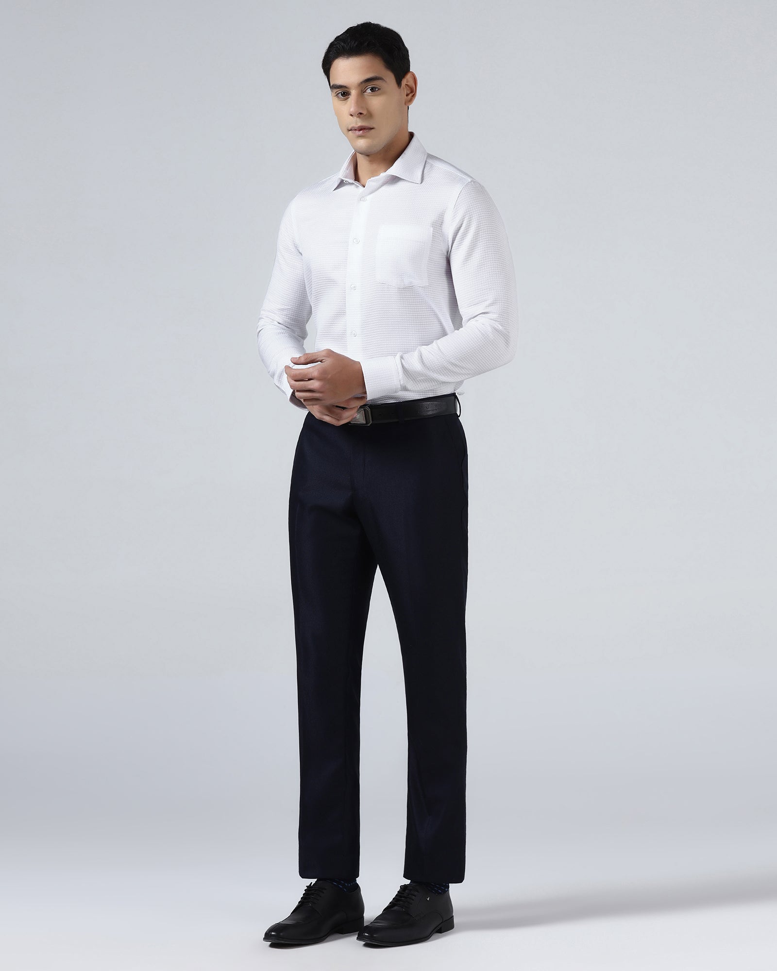 Super White Textured Shirt - Scooter