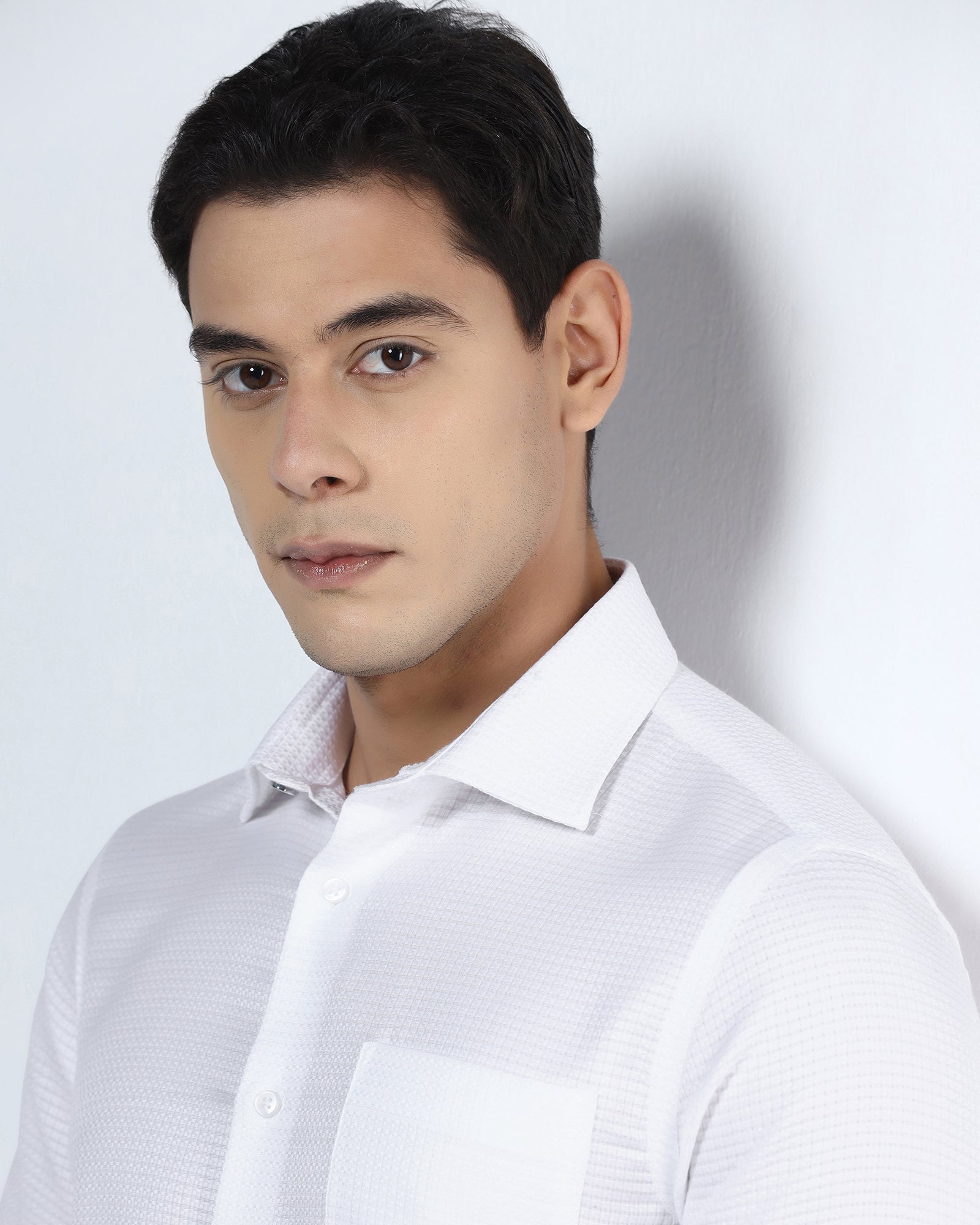 Super White Textured Shirt - Scooter