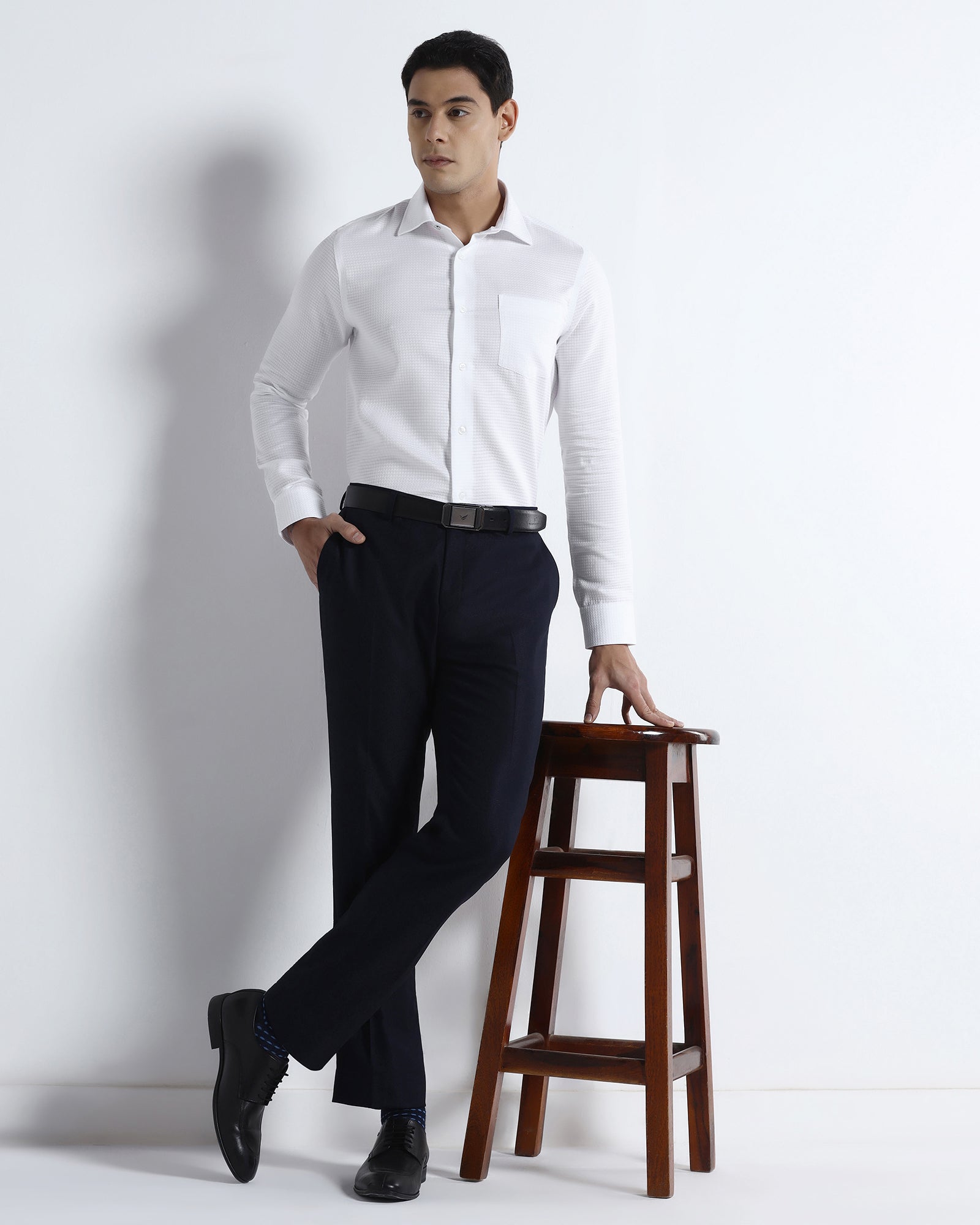 Super White Textured Shirt - Scooter