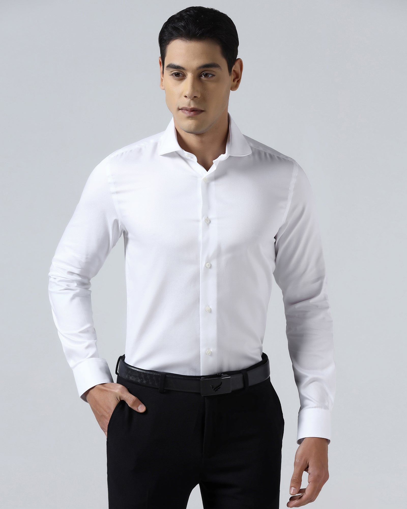 Super White Textured Shirt - Sting