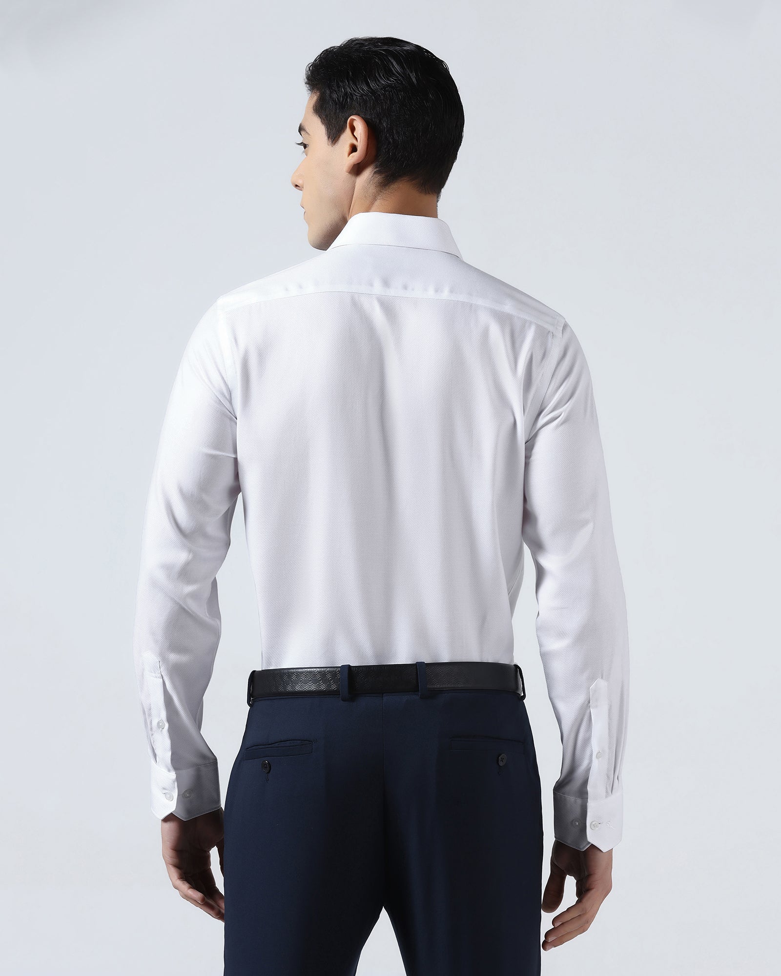 Super White Textured Shirt - Sylas