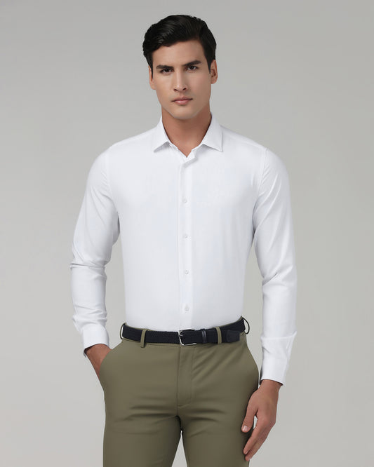 White TechPro Solid Shirt - Shephard