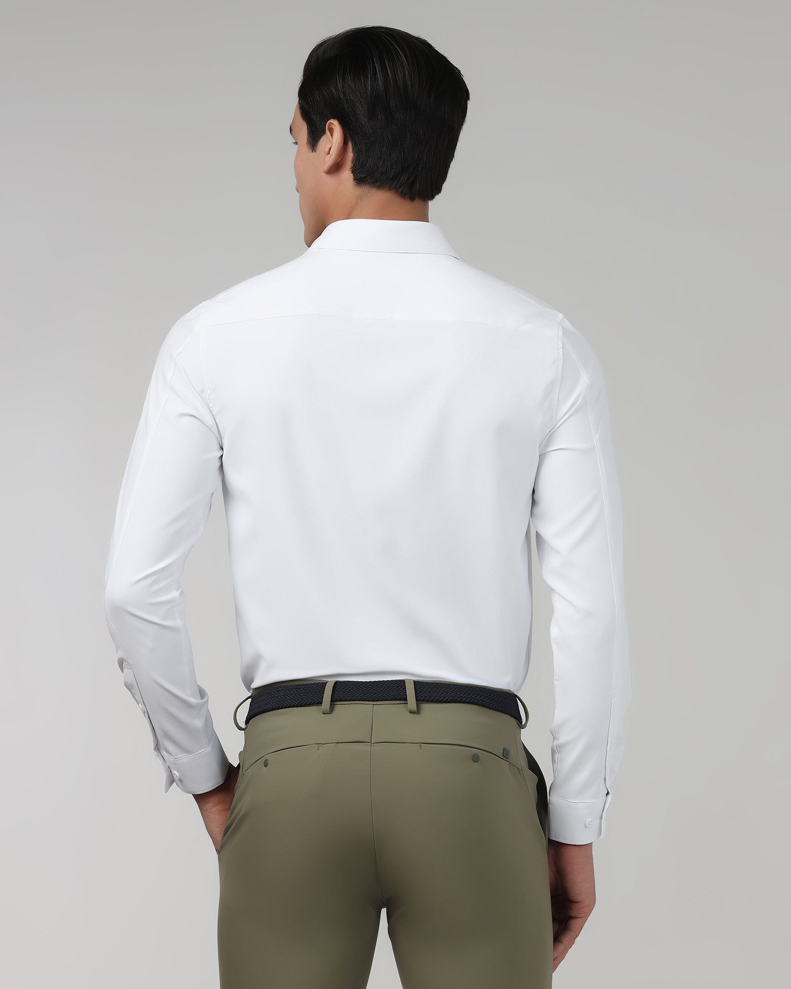 White TechPro Solid Shirt - Shephard