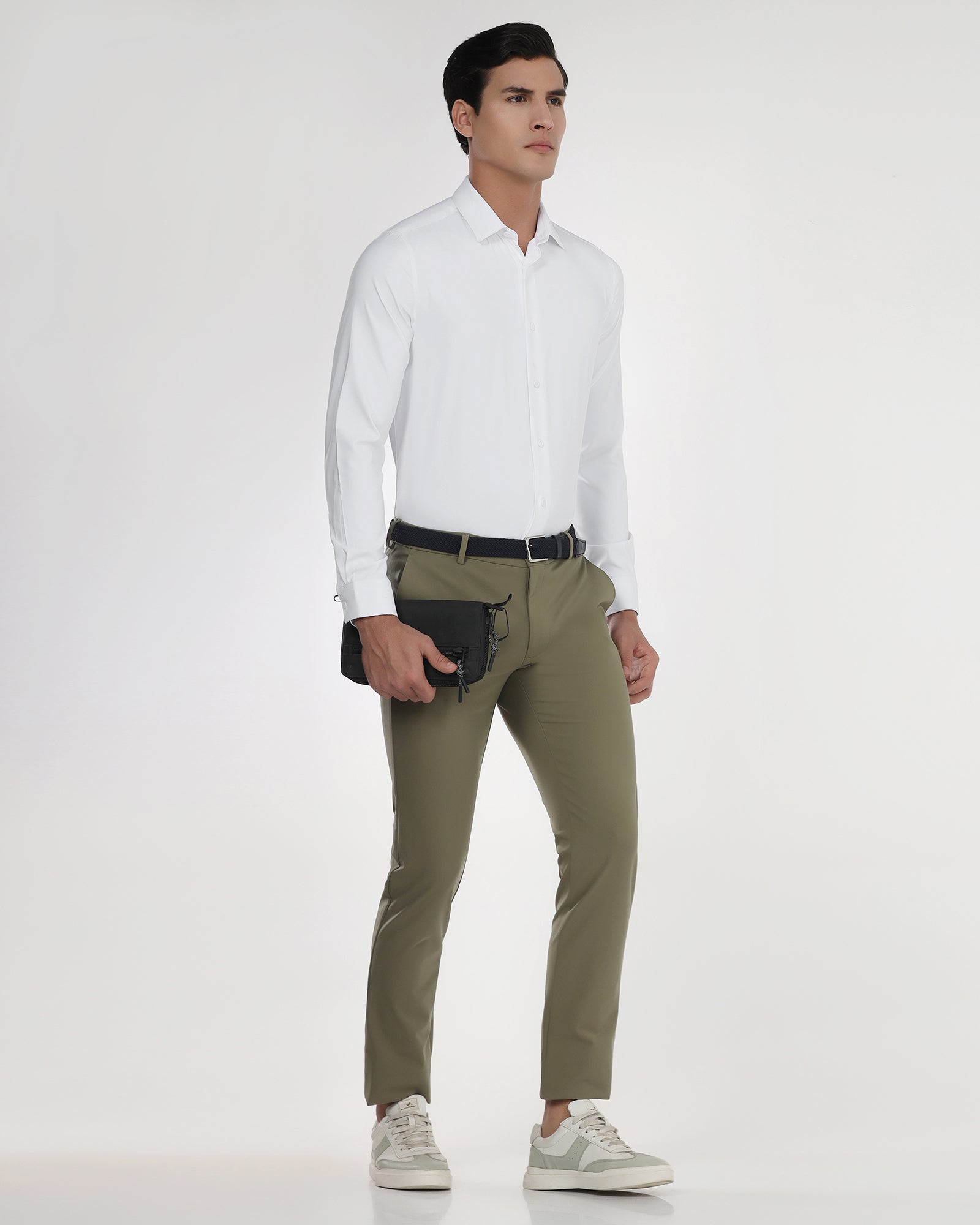 White TechPro Solid Shirt - Shephard