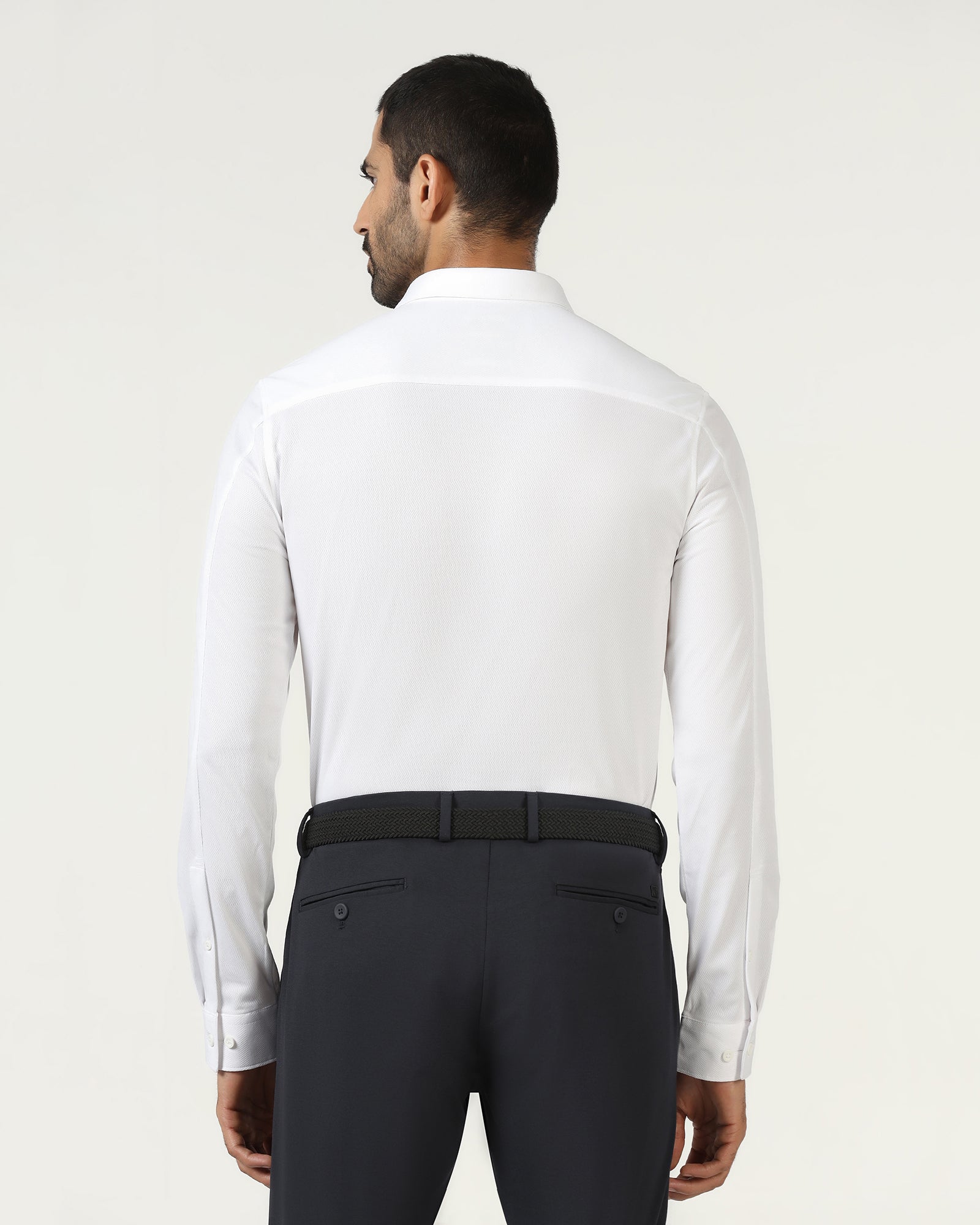 White Techpro Stripe Shirt - Keish