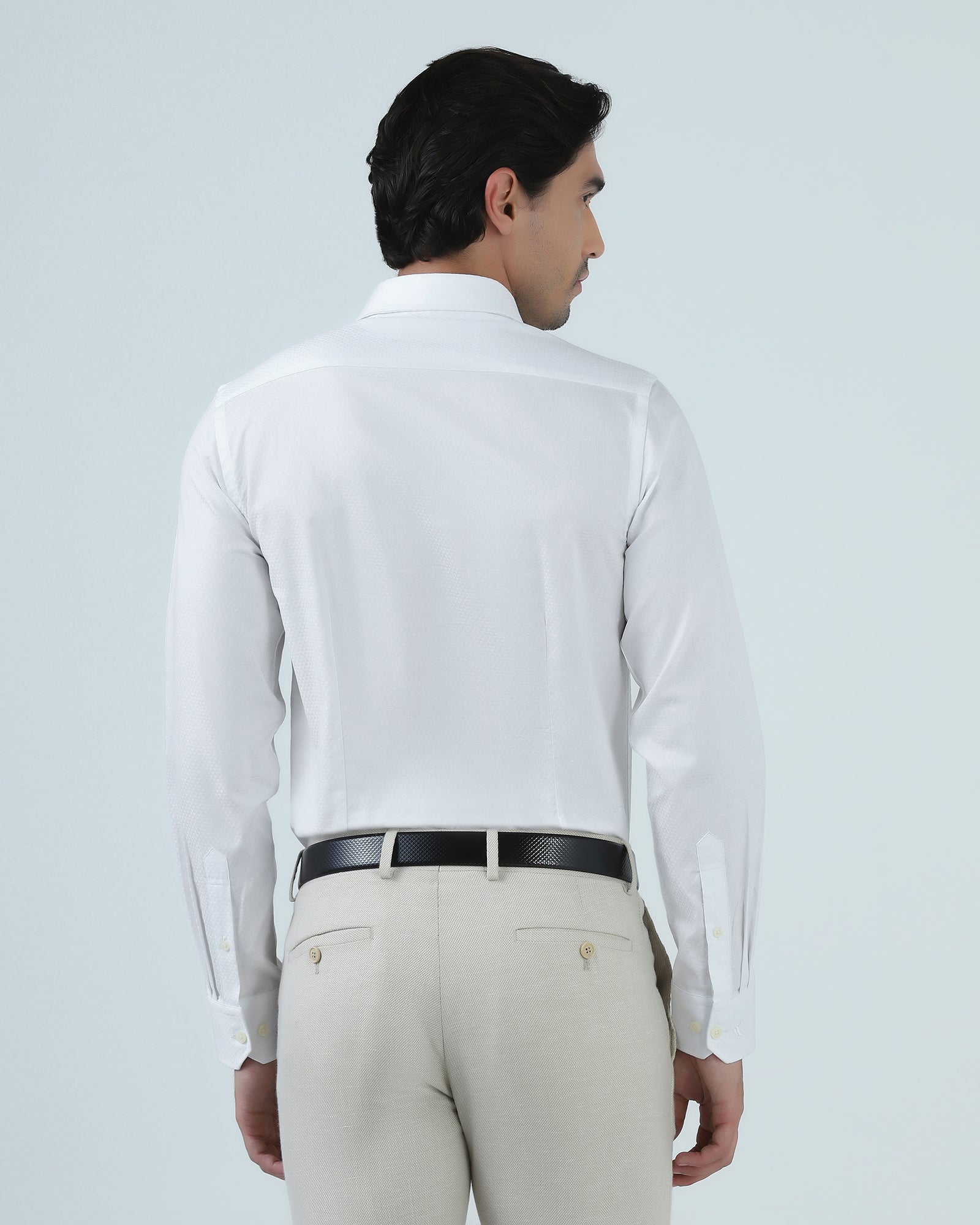 White Textured Shirt - Buzo