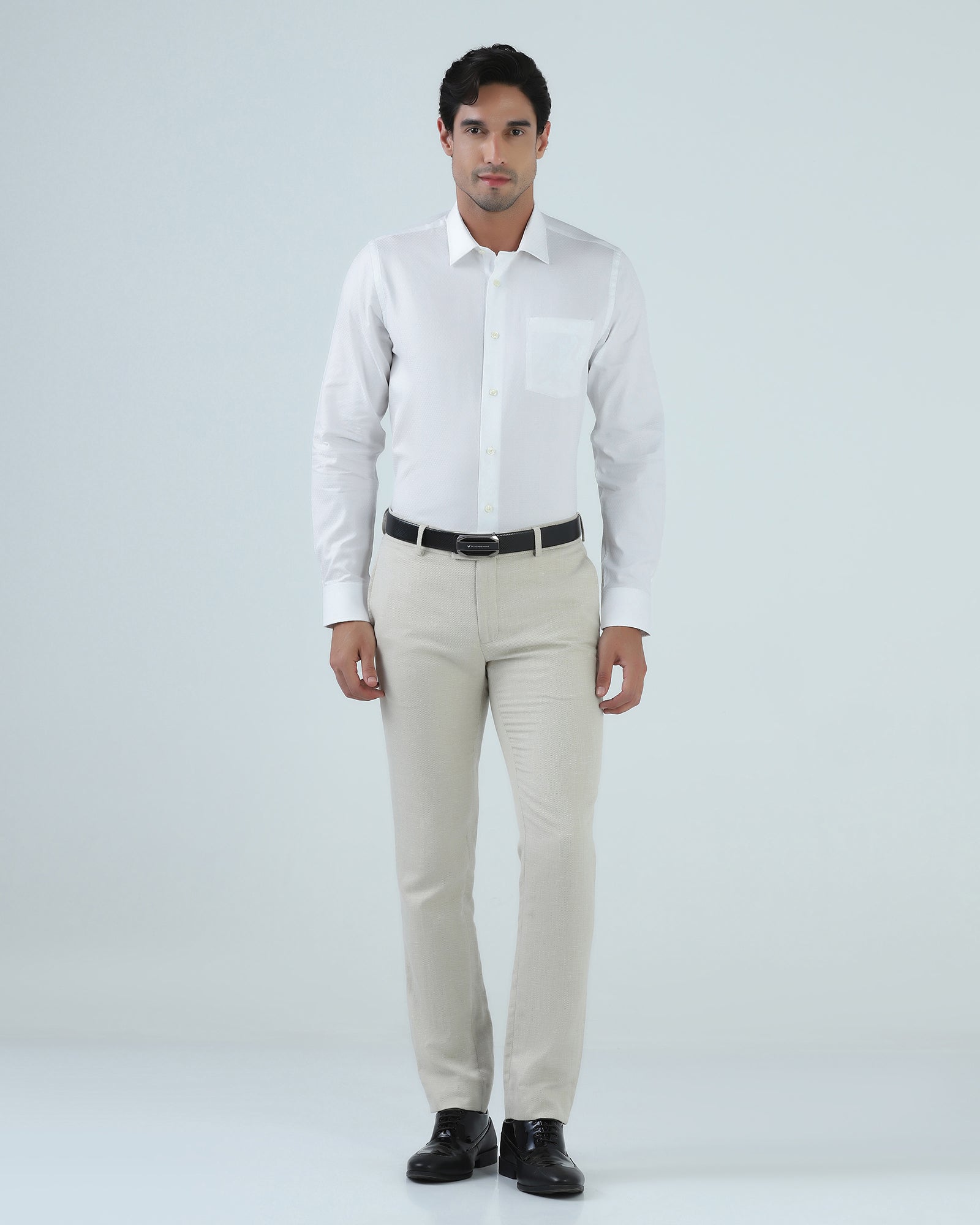 White Textured Shirt - Buzo