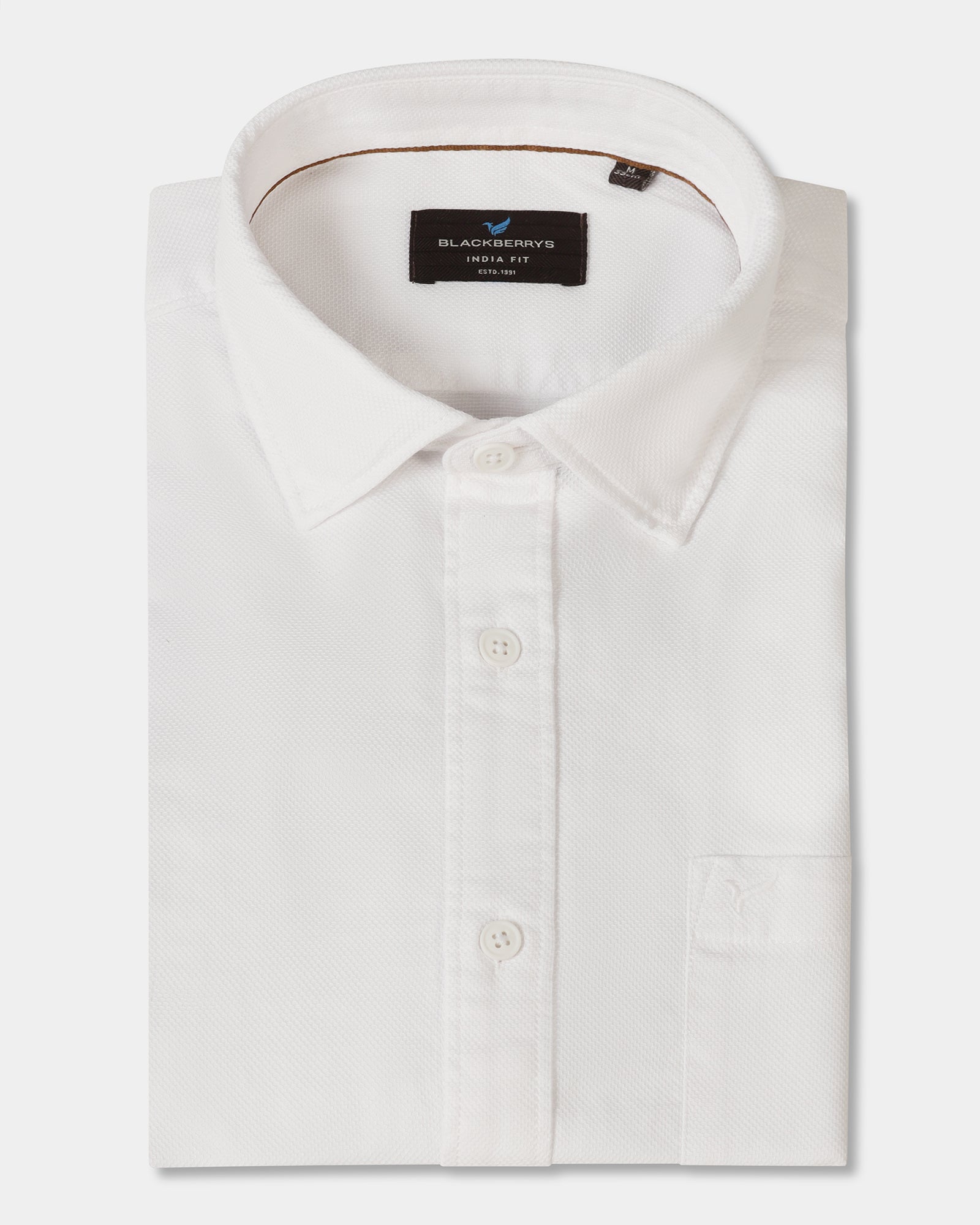 White Textured Shirt - Caty