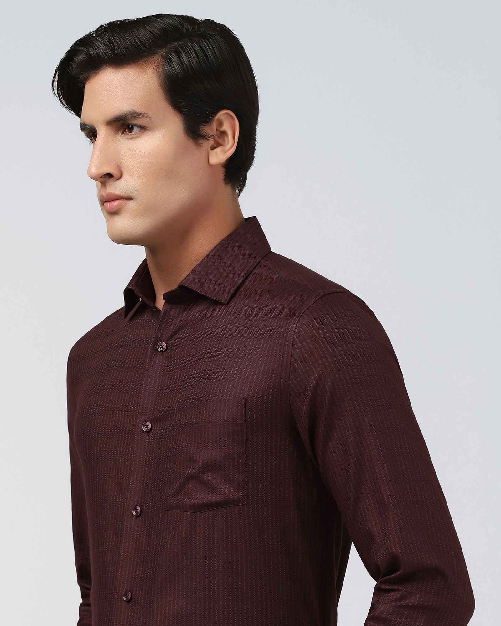 Wine Stripe Shirt - Preston