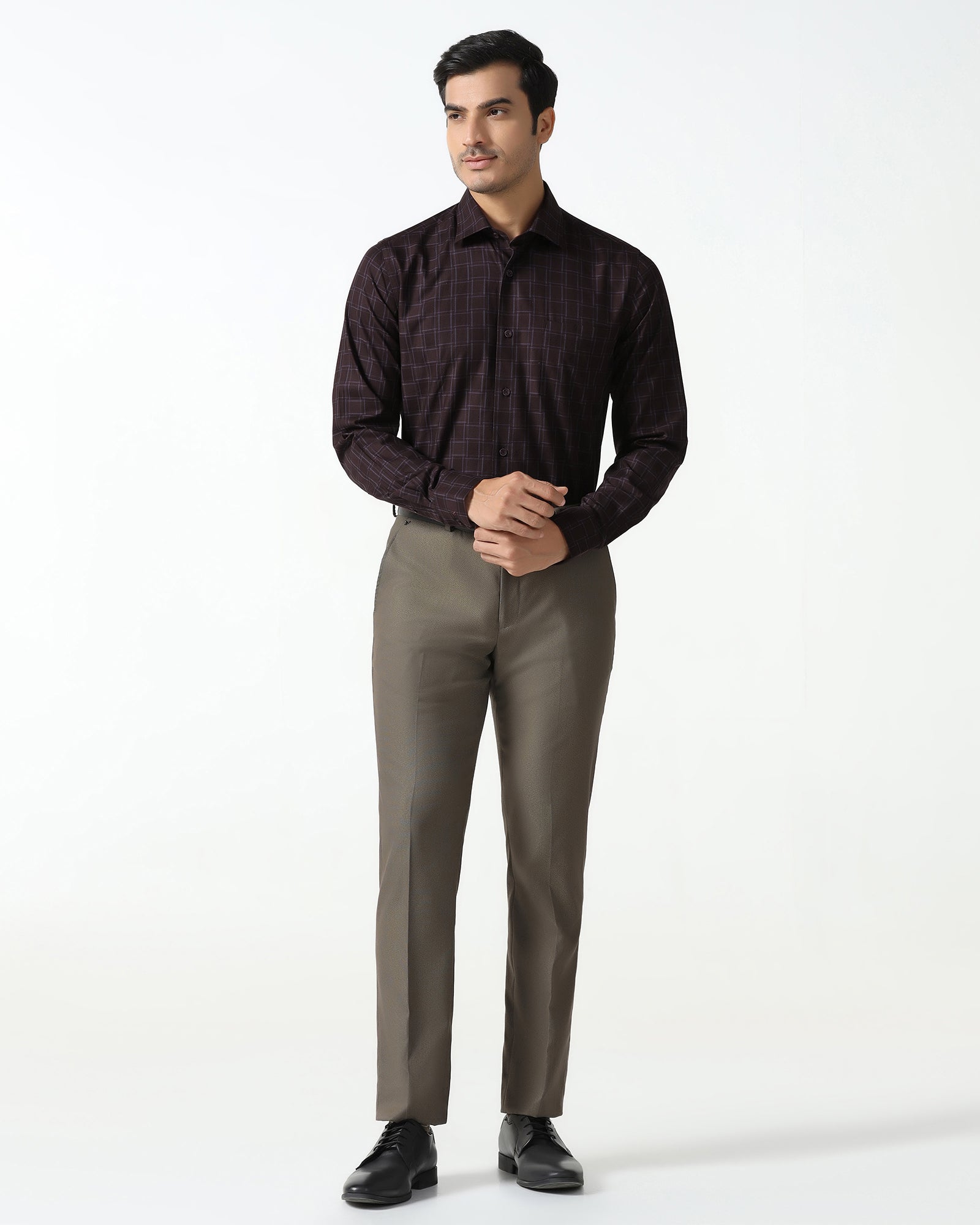 Wine Check Shirt - Ratio