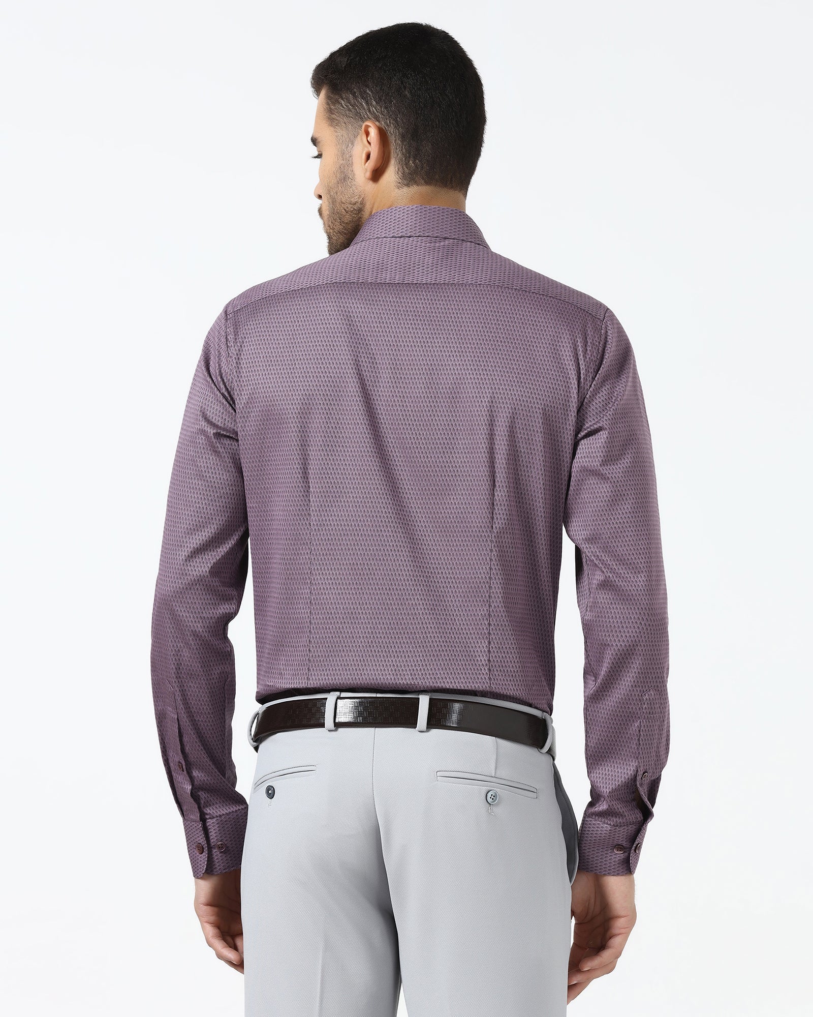Wine Jacquard Shirt - Pedro