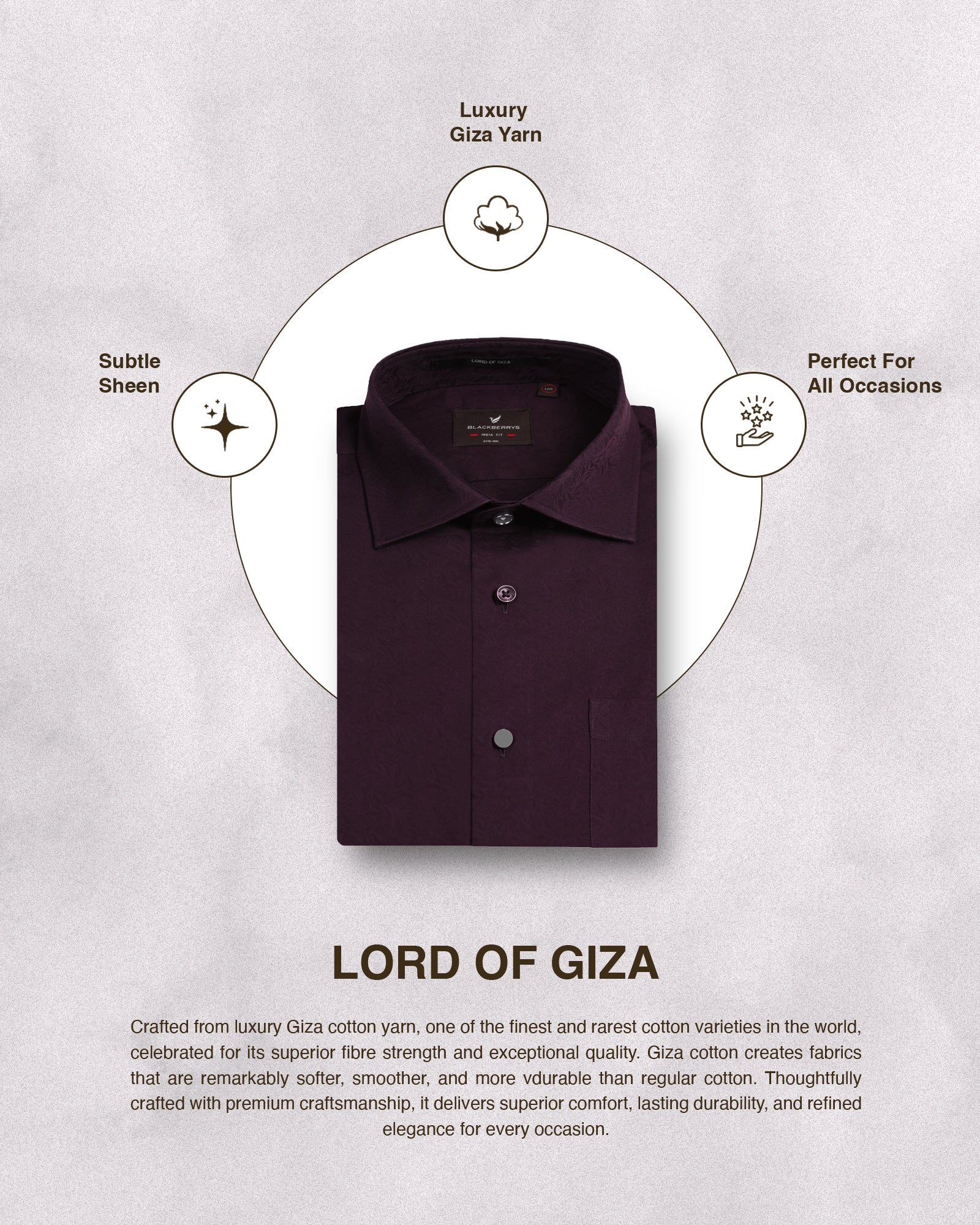 Wine Jacquard Shirt - Romeo