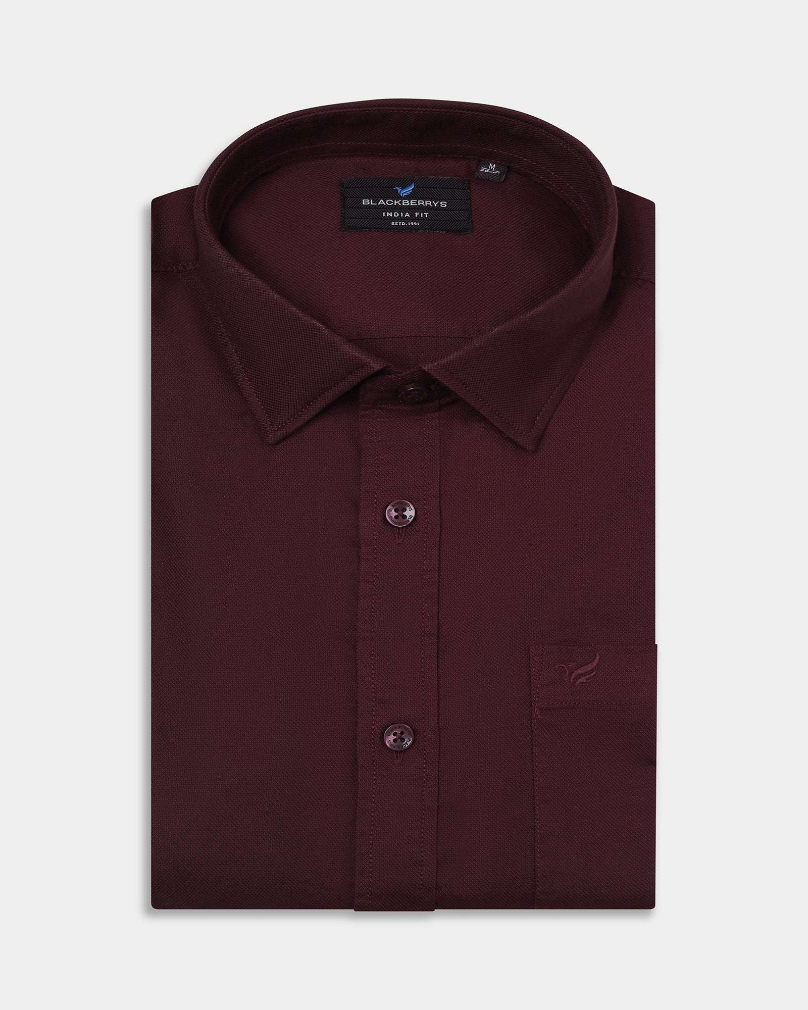 Wine Printed Shirt - Gebbew