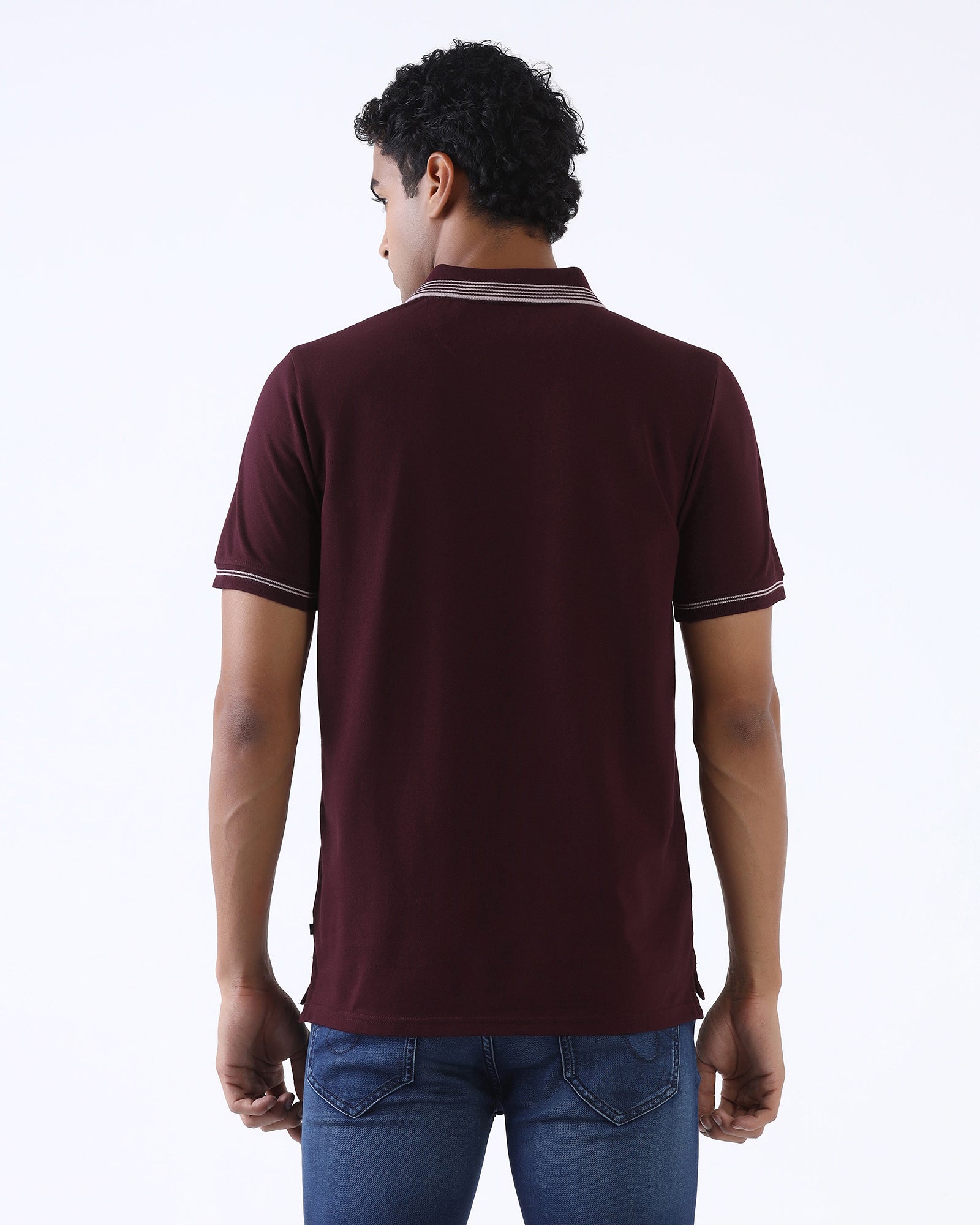 Wine Solid Polo - Rupert