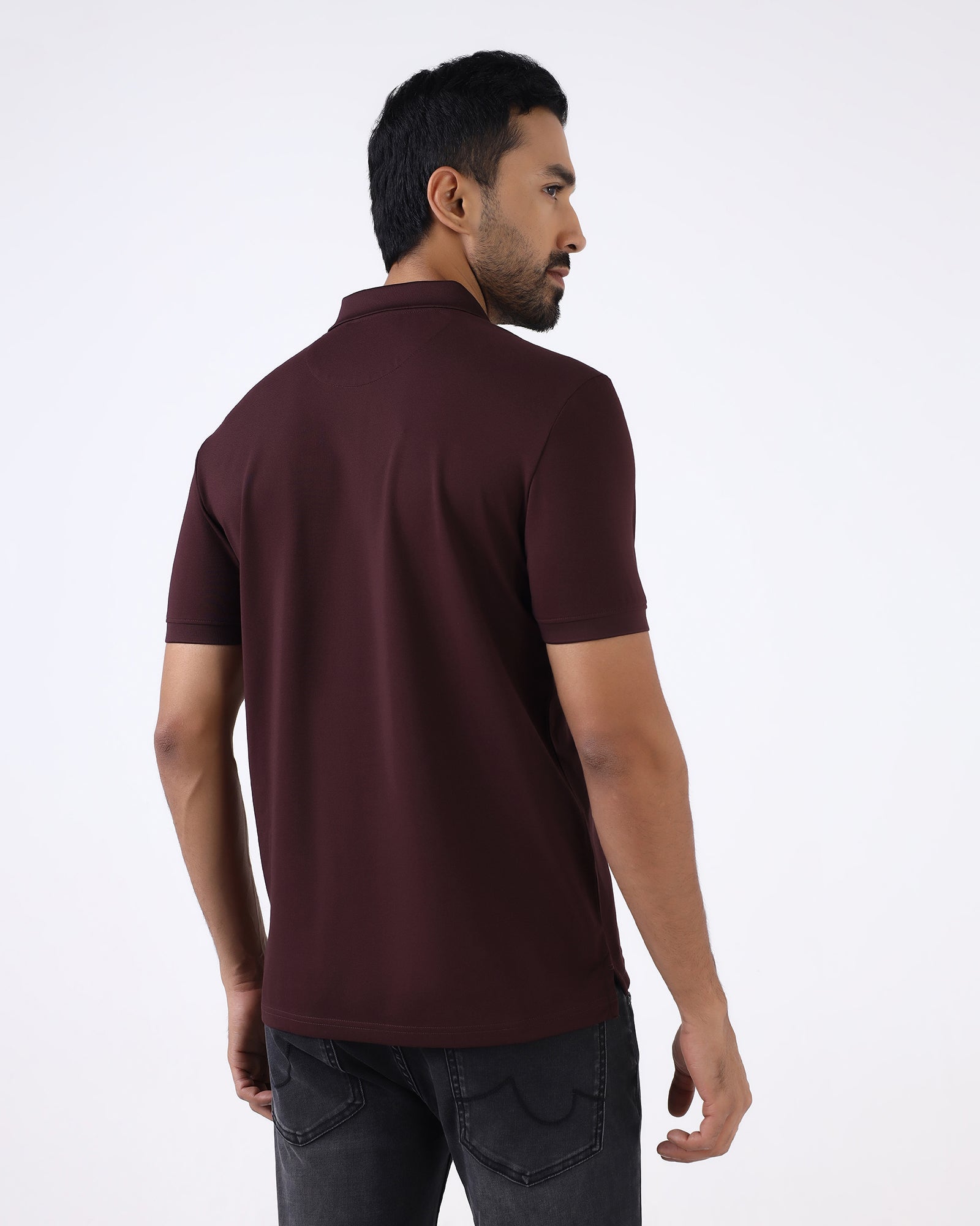 Wine Must Haves Solid Polo - Yukii