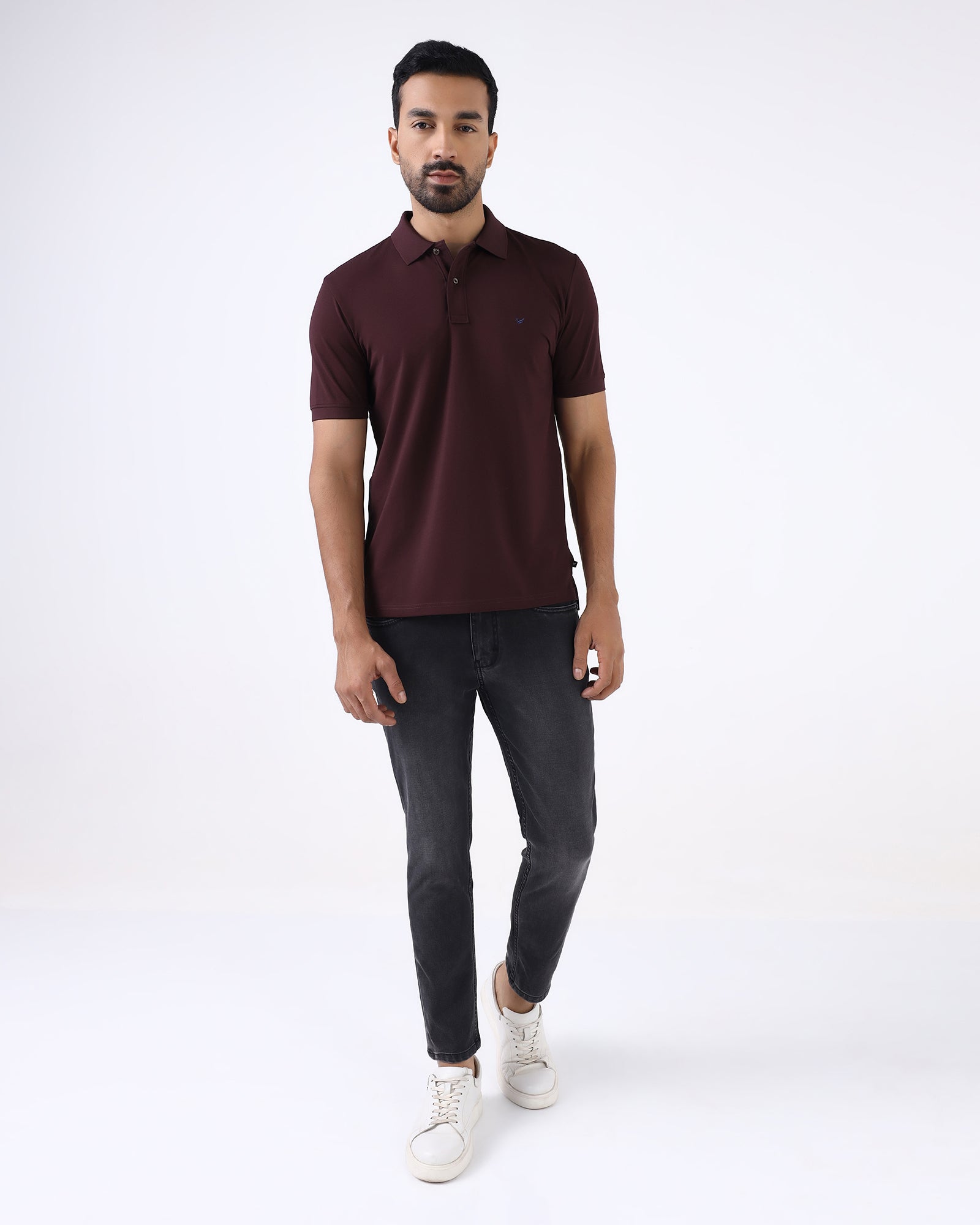 Wine Must Haves Solid Polo - Yukii