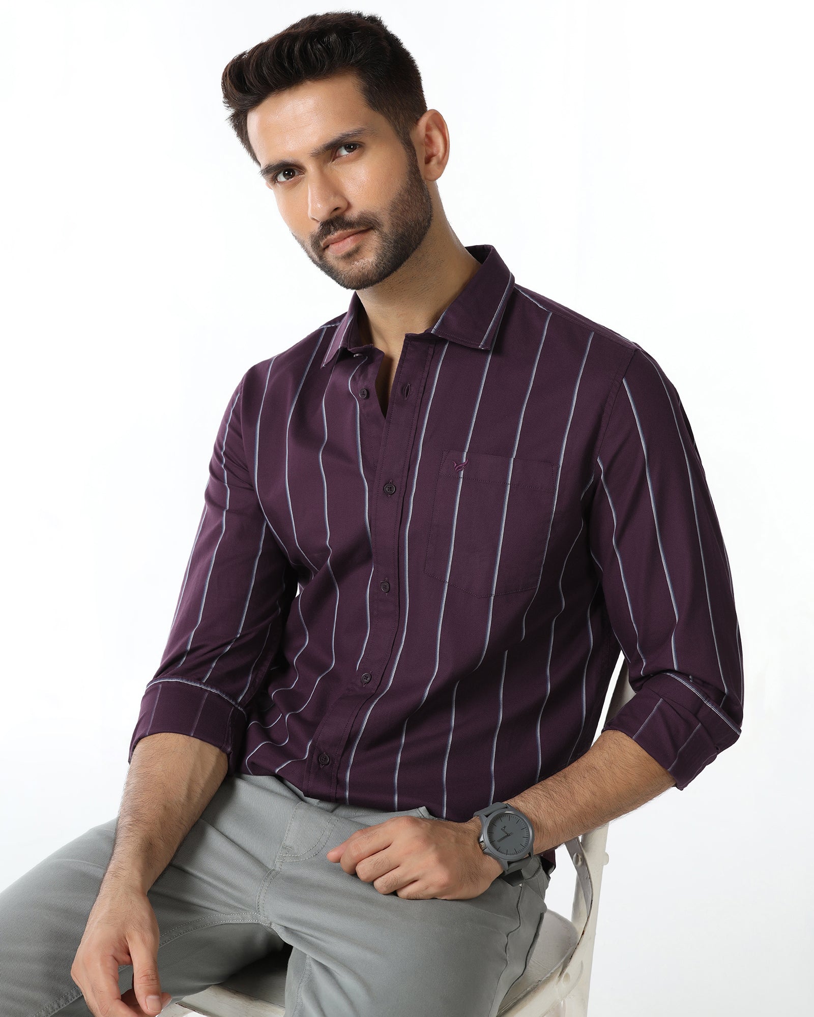 Wine Stripe Shirt - Huon