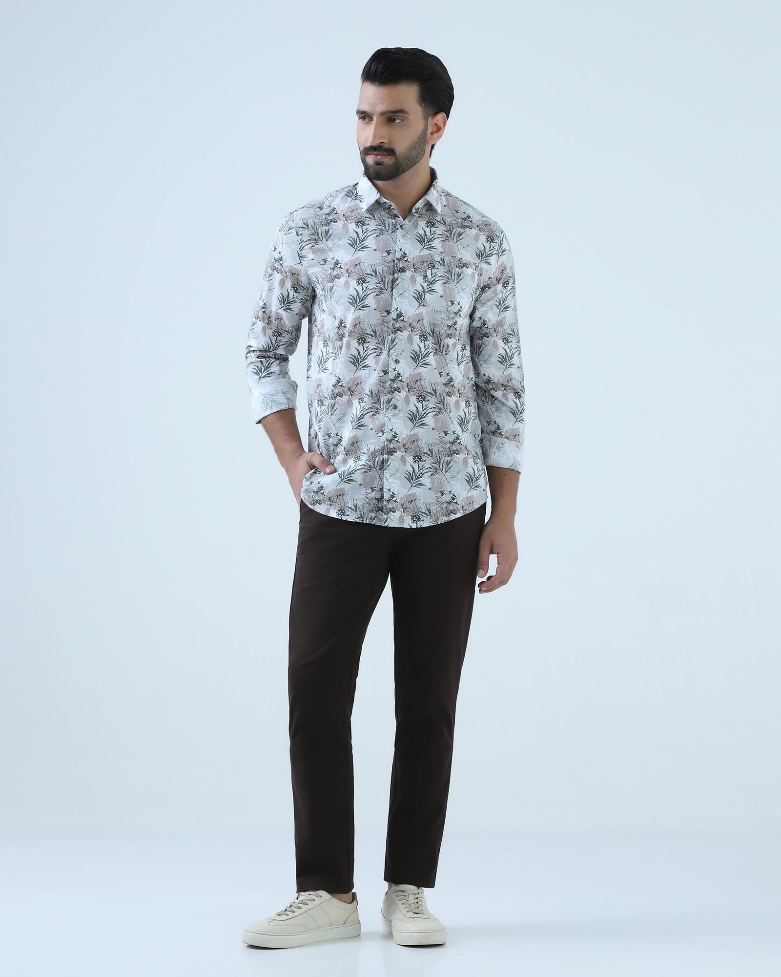 Wine Textured Khakis - Monk