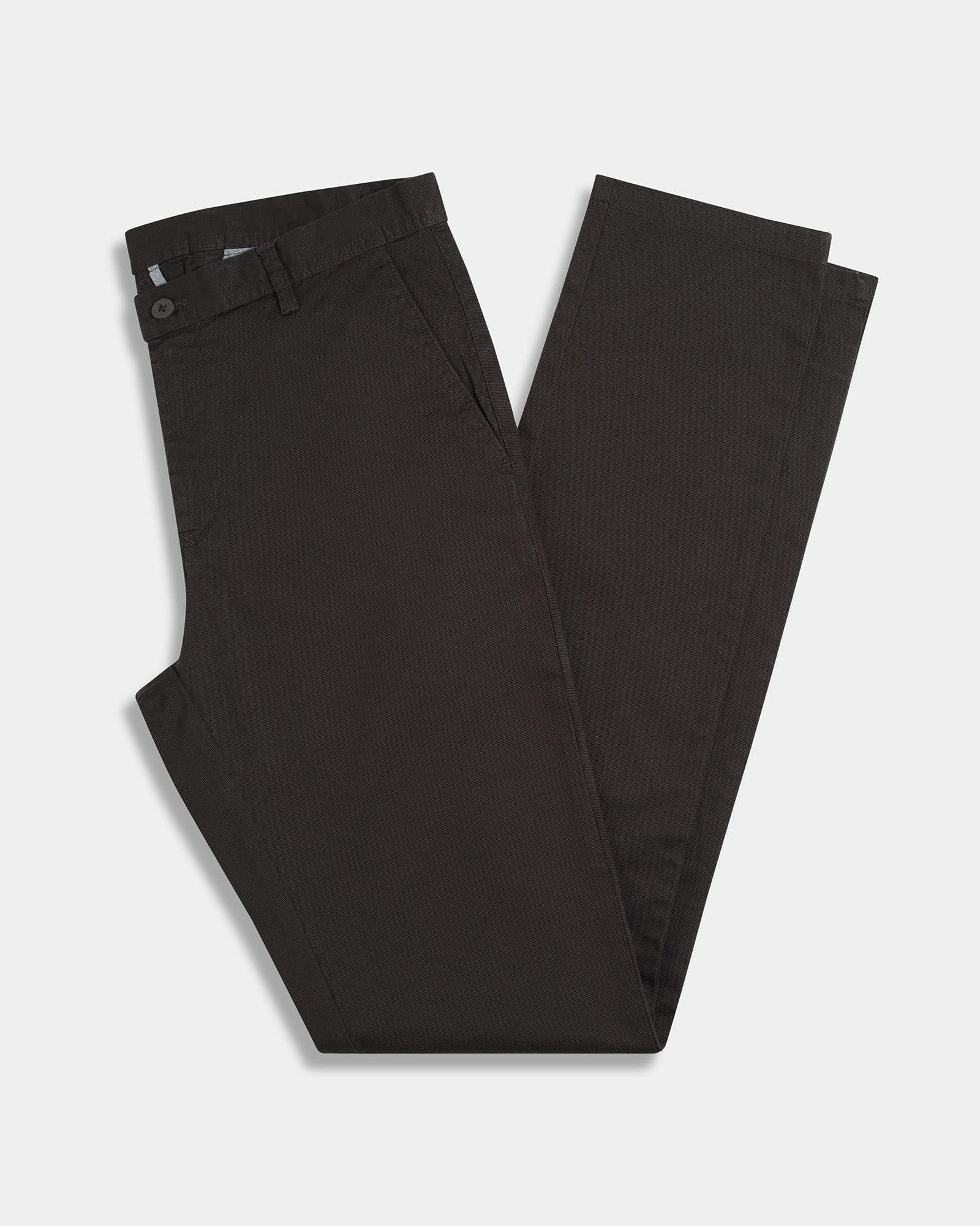 Wine Textured Khakis - Monk