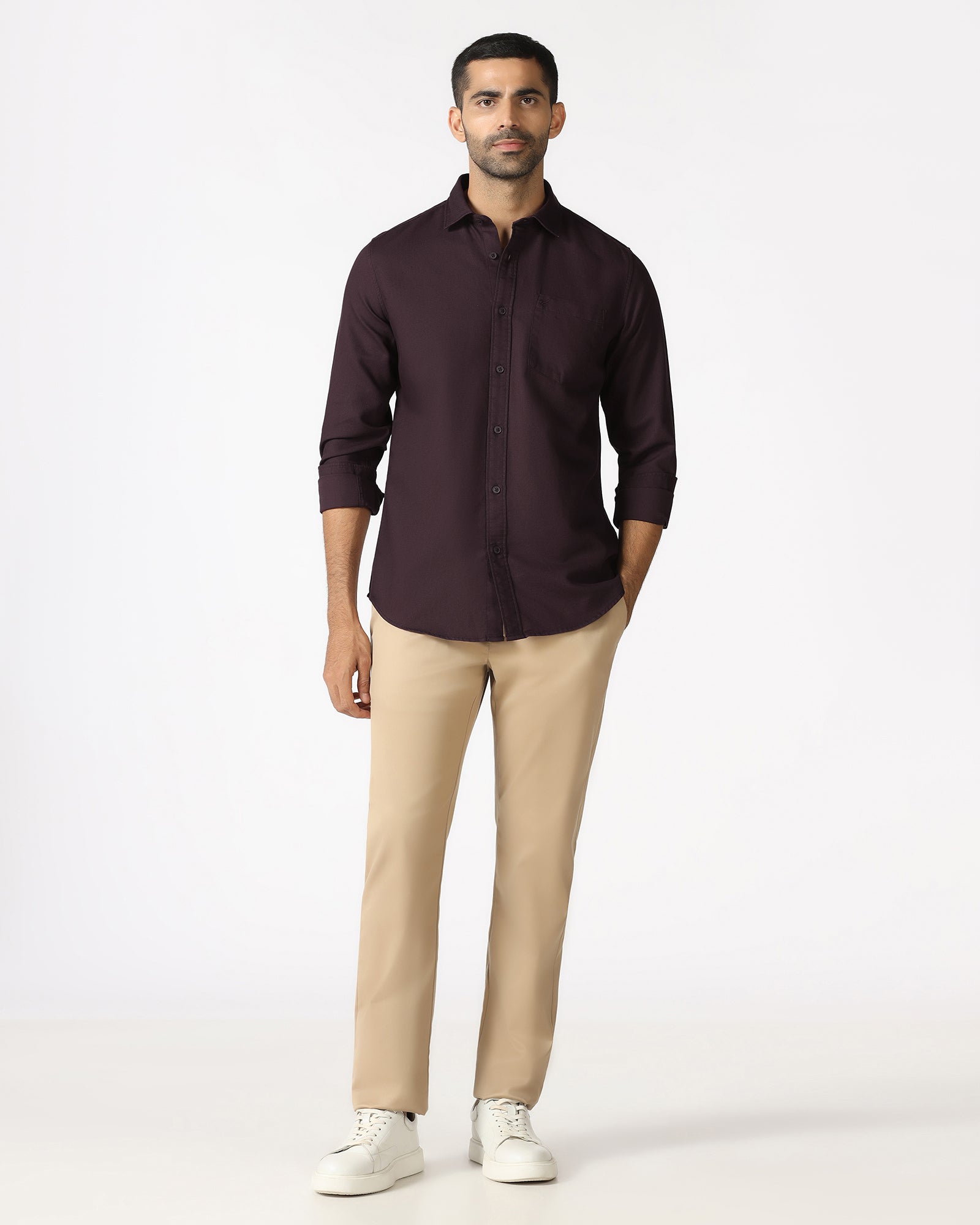 Wine Textured Shirt - Caty