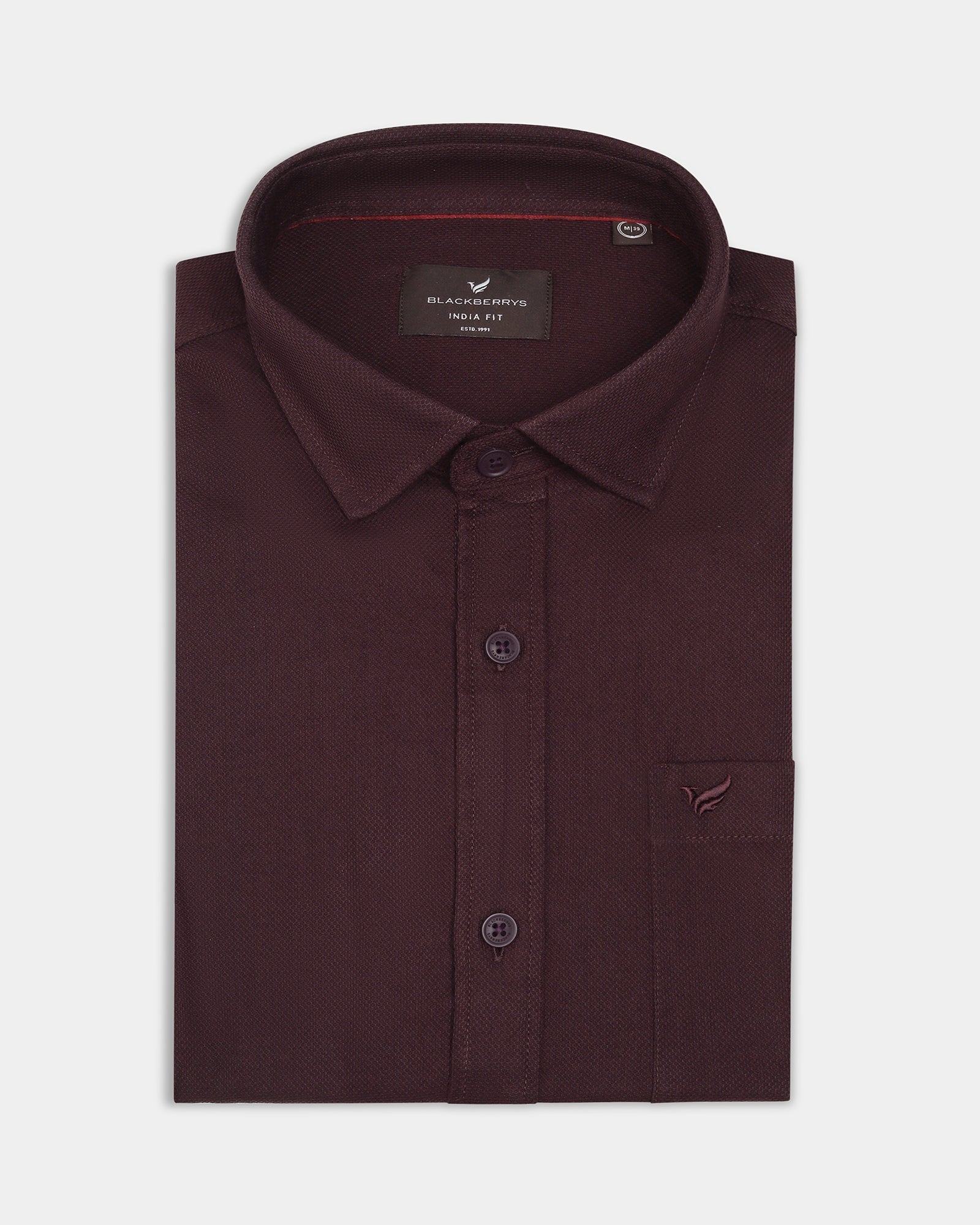 Wine Textured Shirt - Caty
