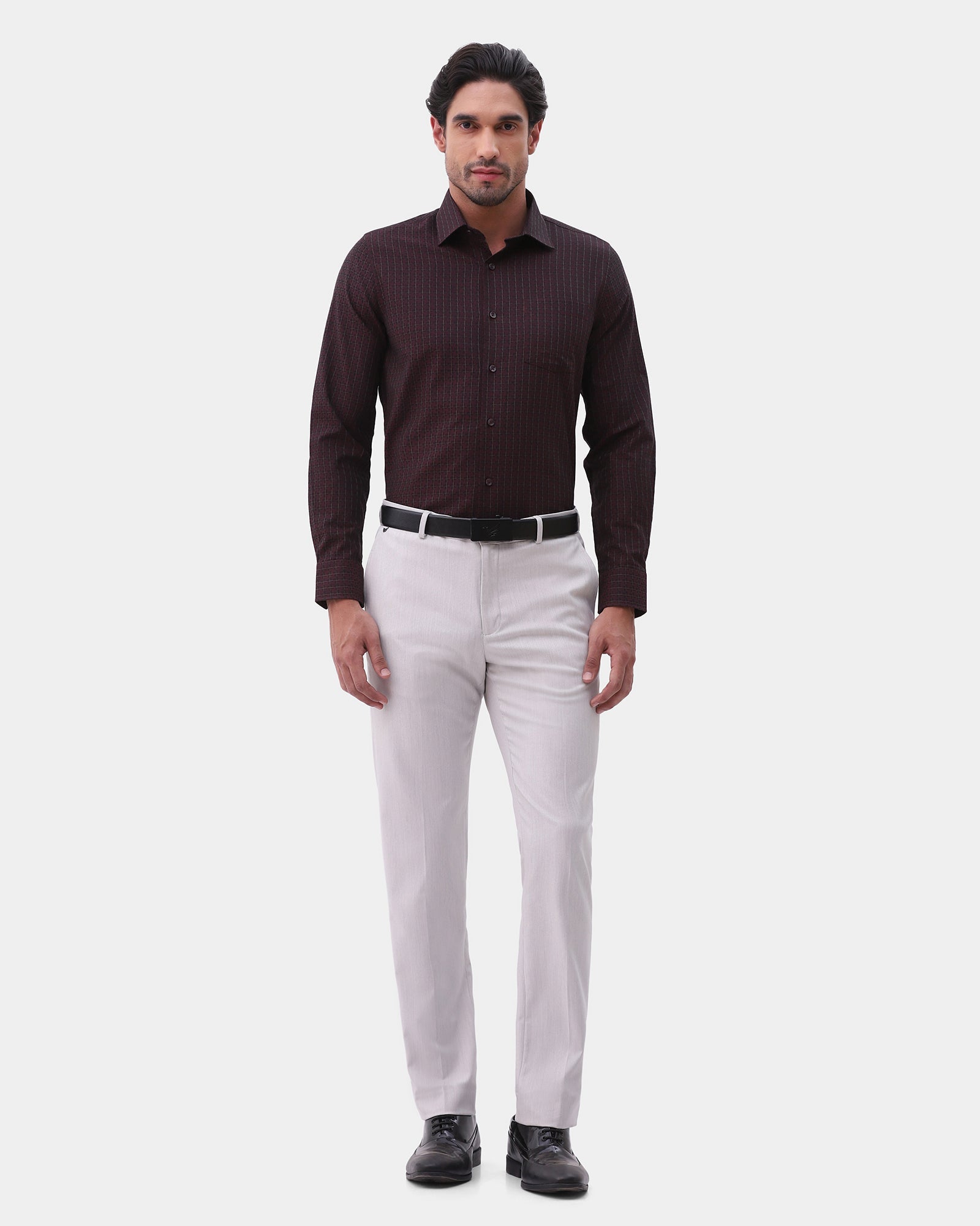 Wine Textured Shirt - Cizok